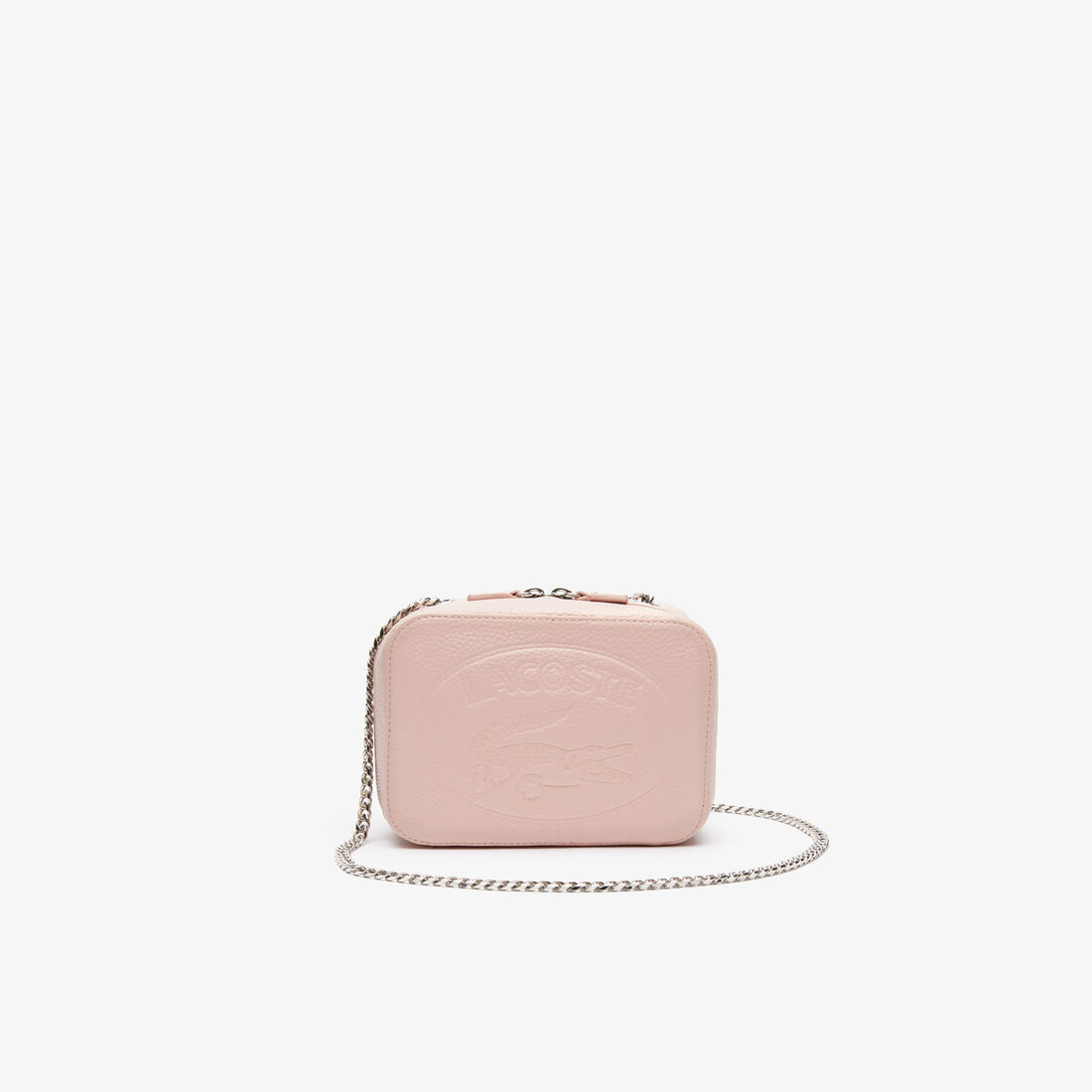 Women's Croco Crew Grained Leather Zip Shoulder Bag