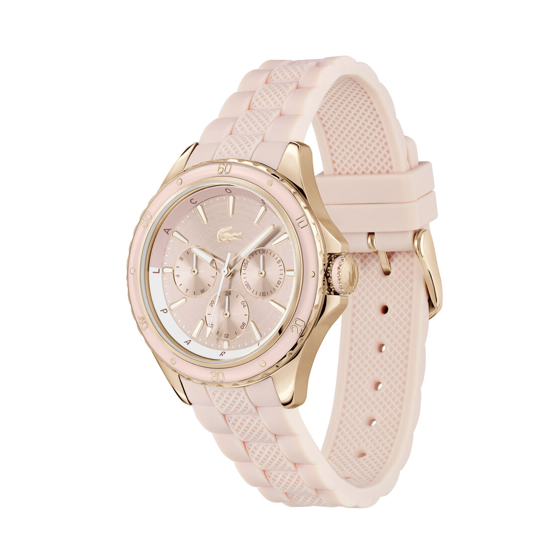 ساعة Santorini بسوار سيليكون بلون Blush ساعة Santorini بسوار سيليكون بلون Blush