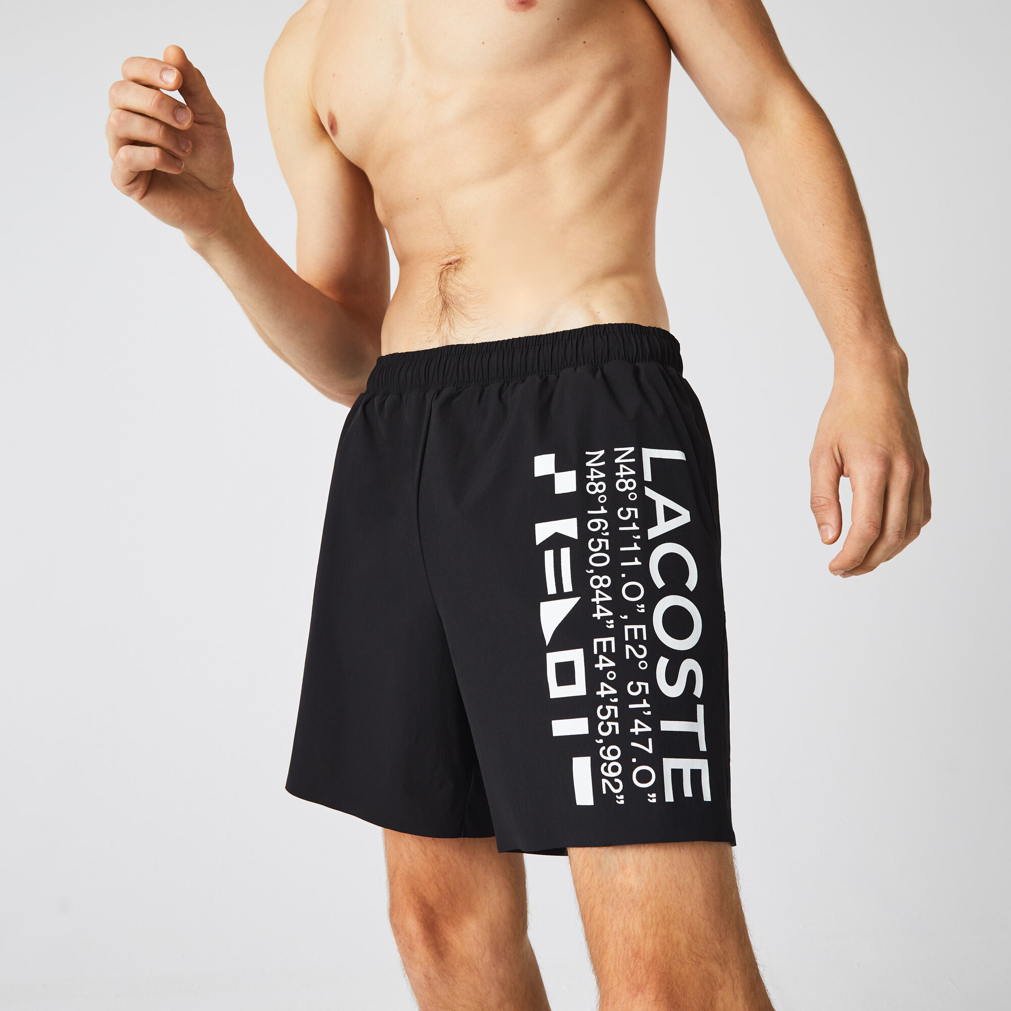 Lacoste taffeta swim shorts discount