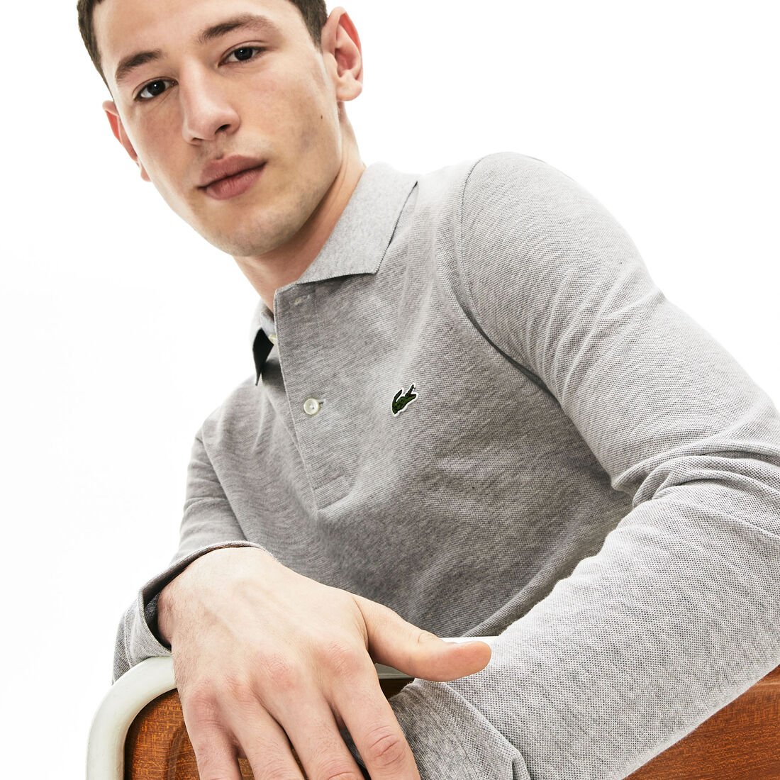 Slim Fit L.12.12 Long Sleeved Polo Shirt Slim Fit L.12.12 Long Sleeved Polo Shirt