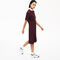lacoste women s full zip flowy polo dress