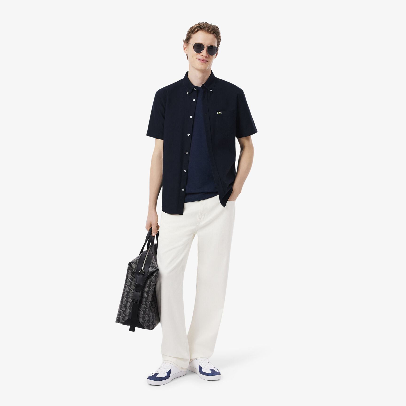 Heavy Cotton and Linen Pique T-shirt