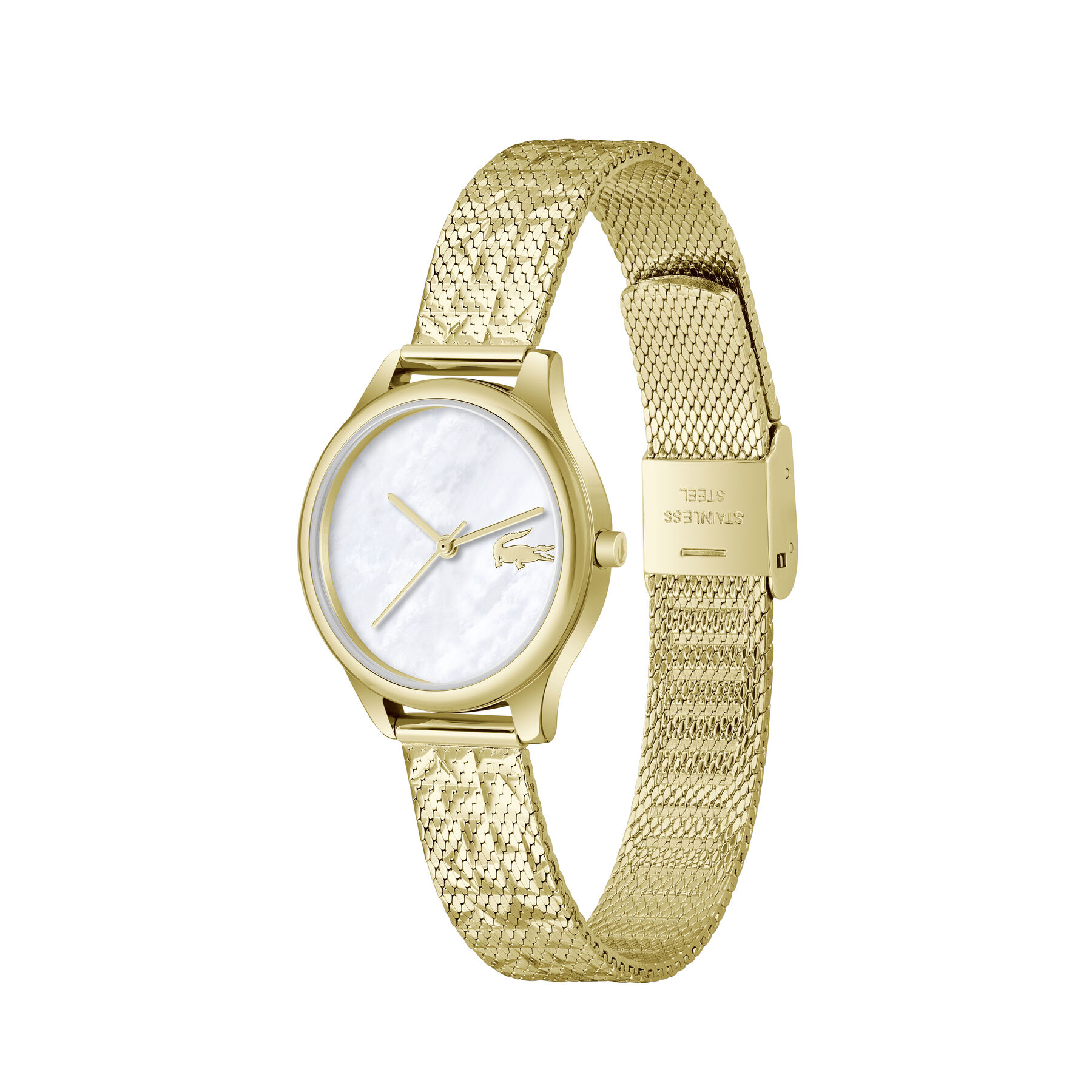Thin Gold-Plated Steel Women's Watch lacoste thin gold plated steel women s watch