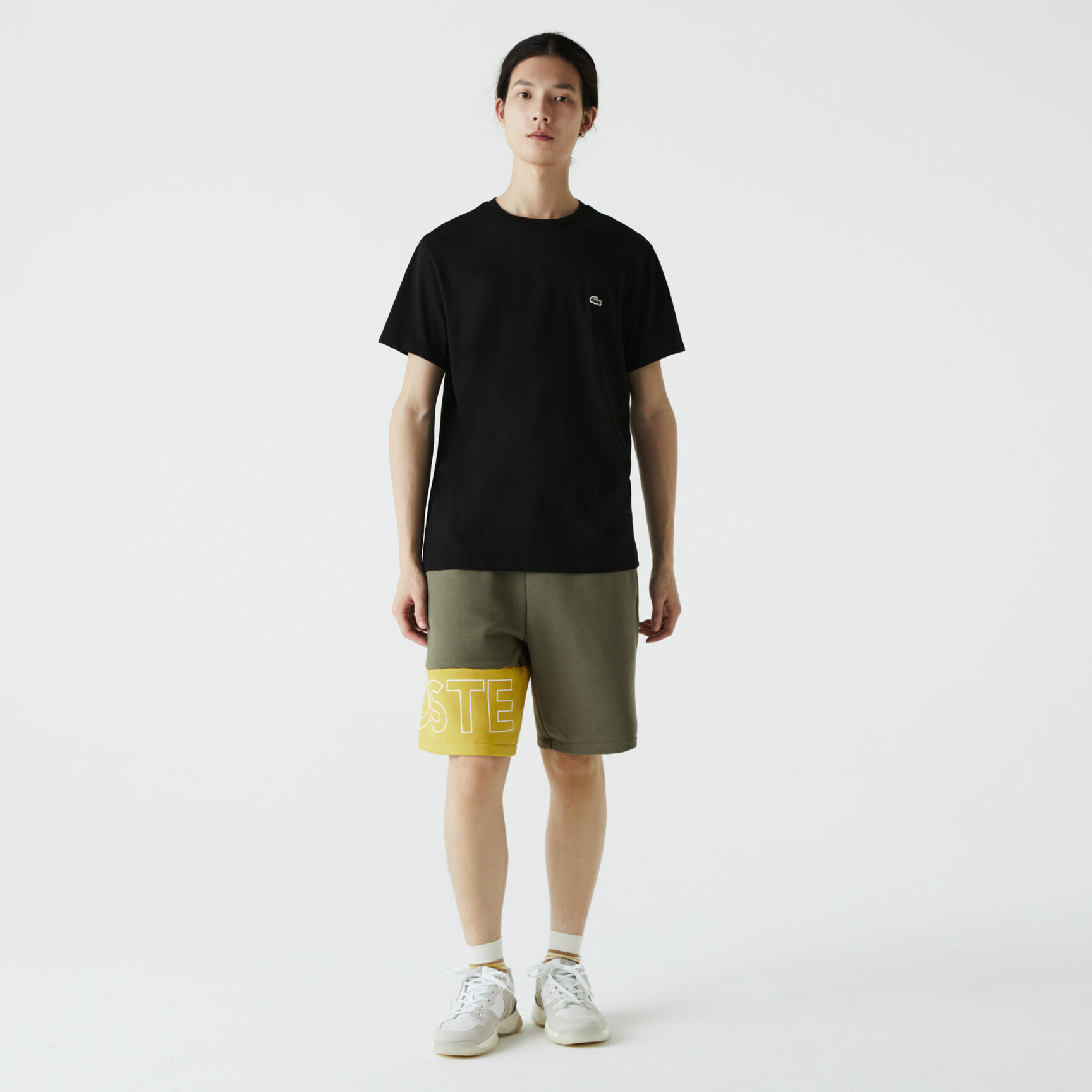 Men's Lettered Colorblock Fleece Shorts Men's Lettered Colorblock Fleece Shorts