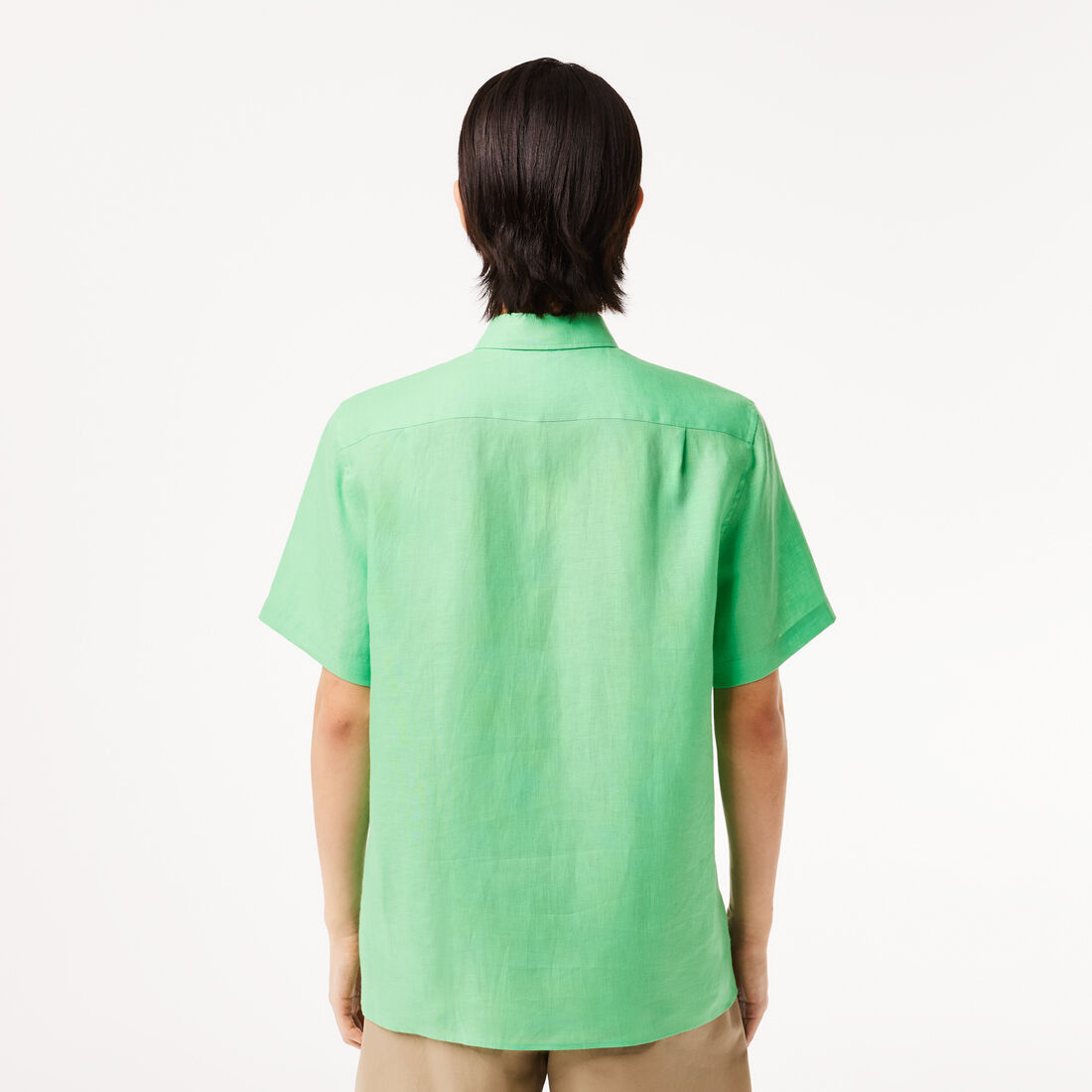 قميص كتان بأكمام قصيرة قميص كتان بأكمام قصيرة