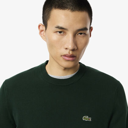 Monochrome Crew Neck Cotton Sweater 