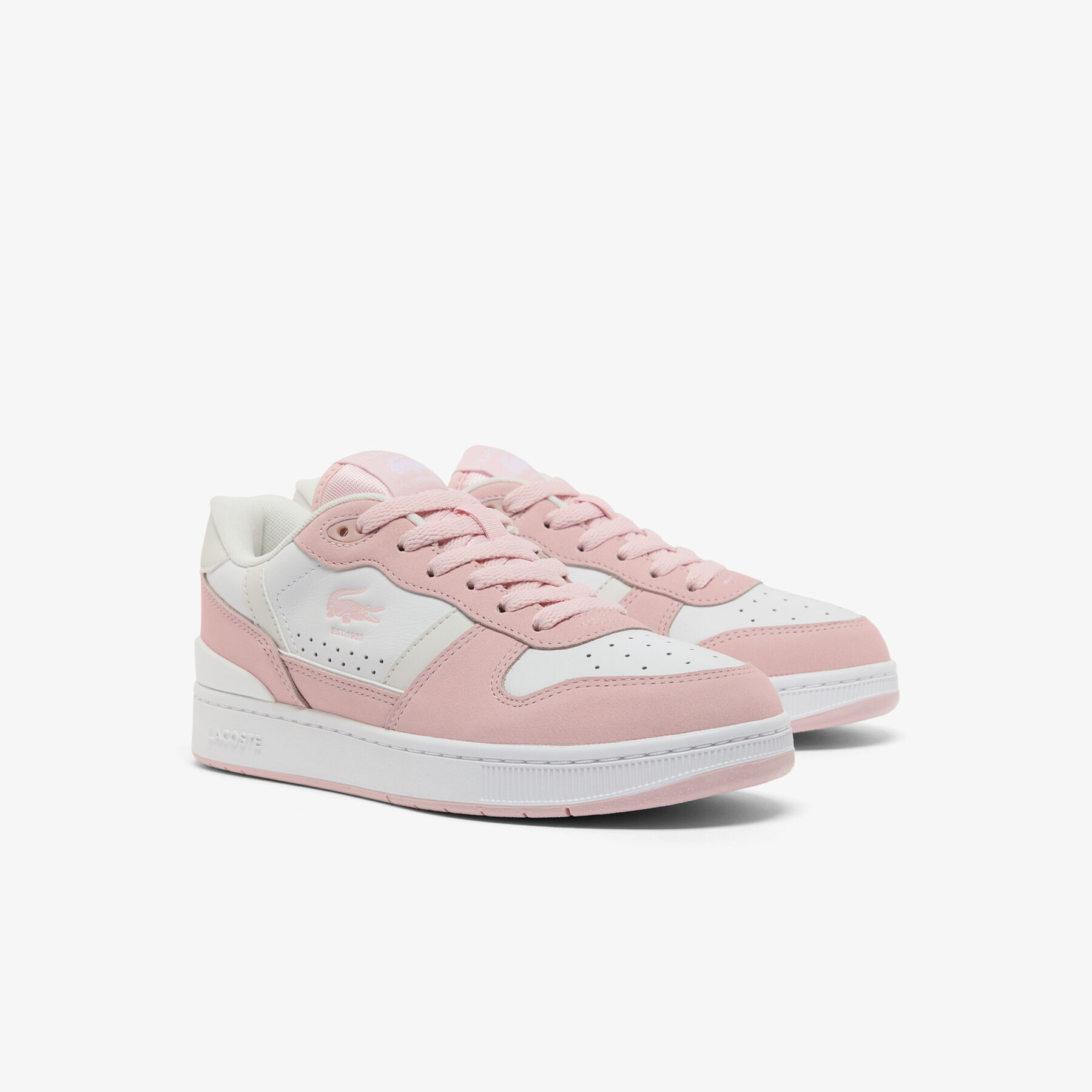 Women's T-Clip Set Leather Sneakers lacoste women s t clip set leather sneakers