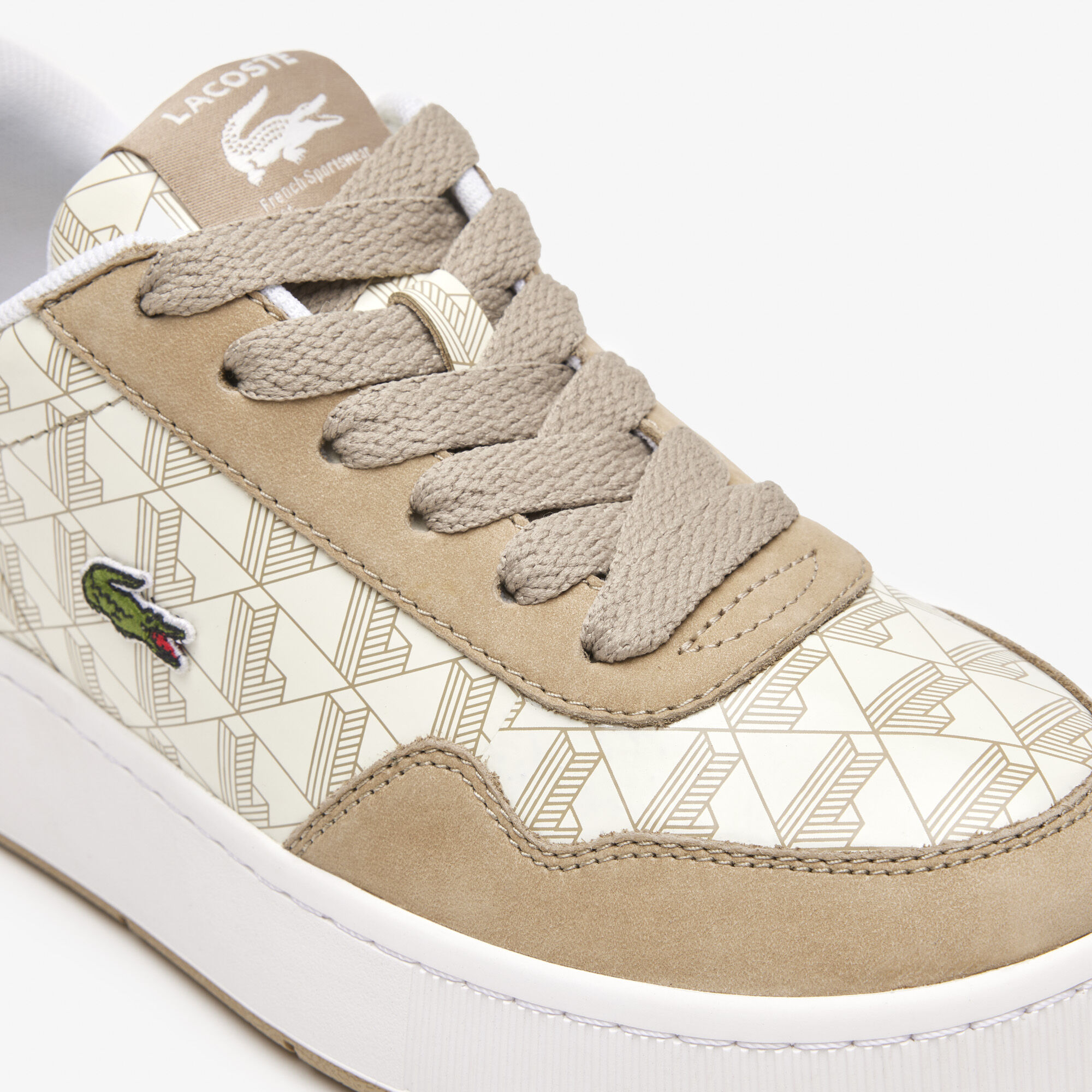 Lacoste ladies leather trainers cheap