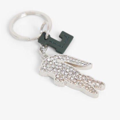Diamante Crocodile L Charms Key Ring