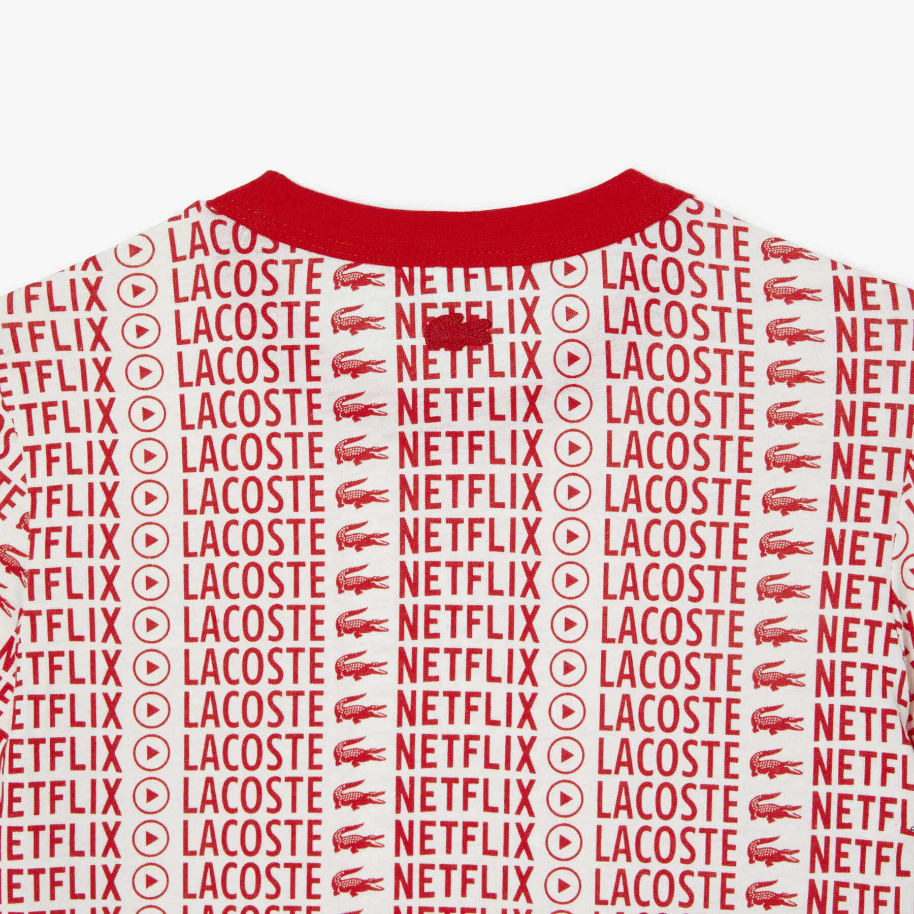 تيشيرت بطبعة قطن عضوي للأطفال مجموعة Lacoste x Netflix لاكوست تيشيرت بطبعة قطن عضوي للأطفال مجموعة lacoste x netflix