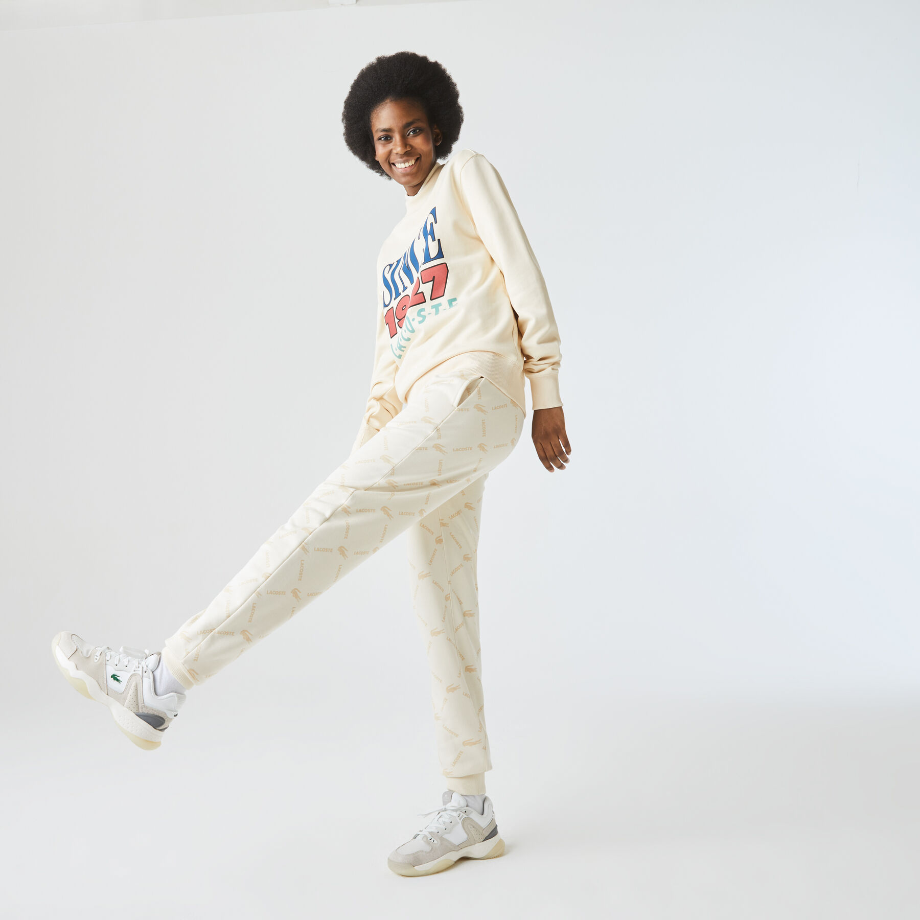 Unisex Lacoste LIVE Print Fleece Tracksuit Pants unisex lacoste live print fleece tracksuit pants