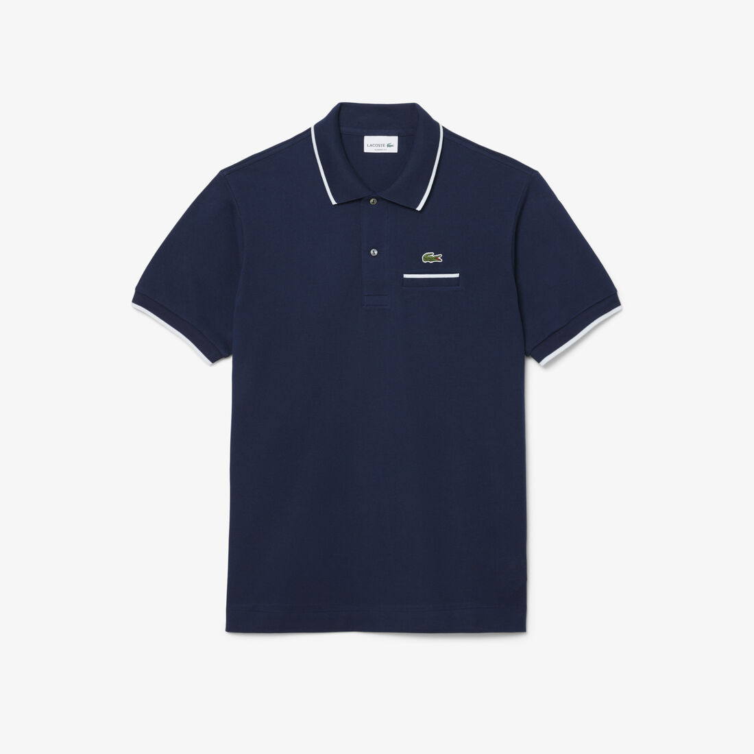Classic Fit Pocket Accent L.12.12 Polo Shirt Classic Fit Pocket Accent L.12.12 Polo Shirt