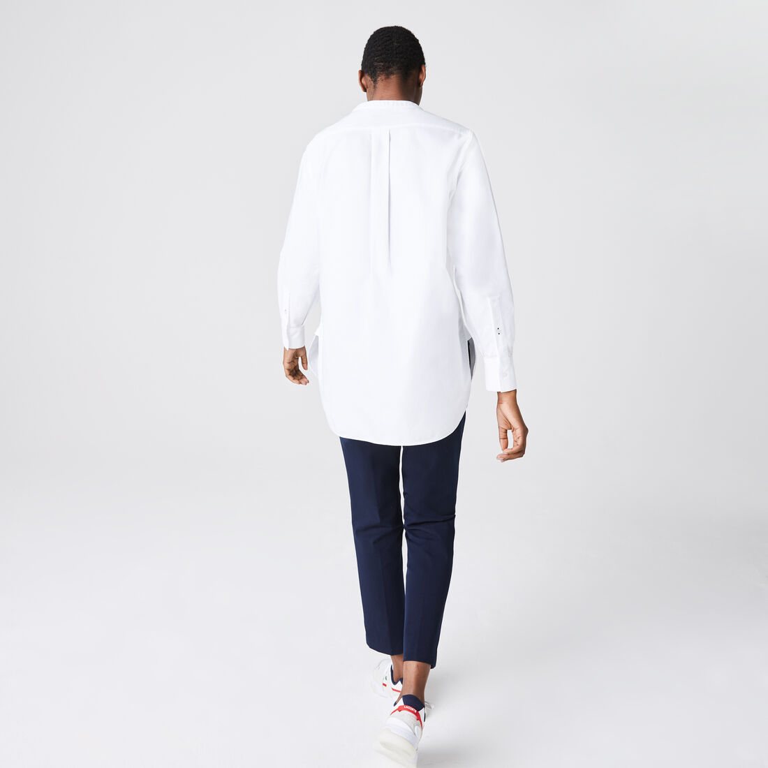 Women’s Regular Fit Mandarin Collar Oxford Cotton Shirt Women’s Regular Fit Mandarin Collar Oxford Cotton Shirt