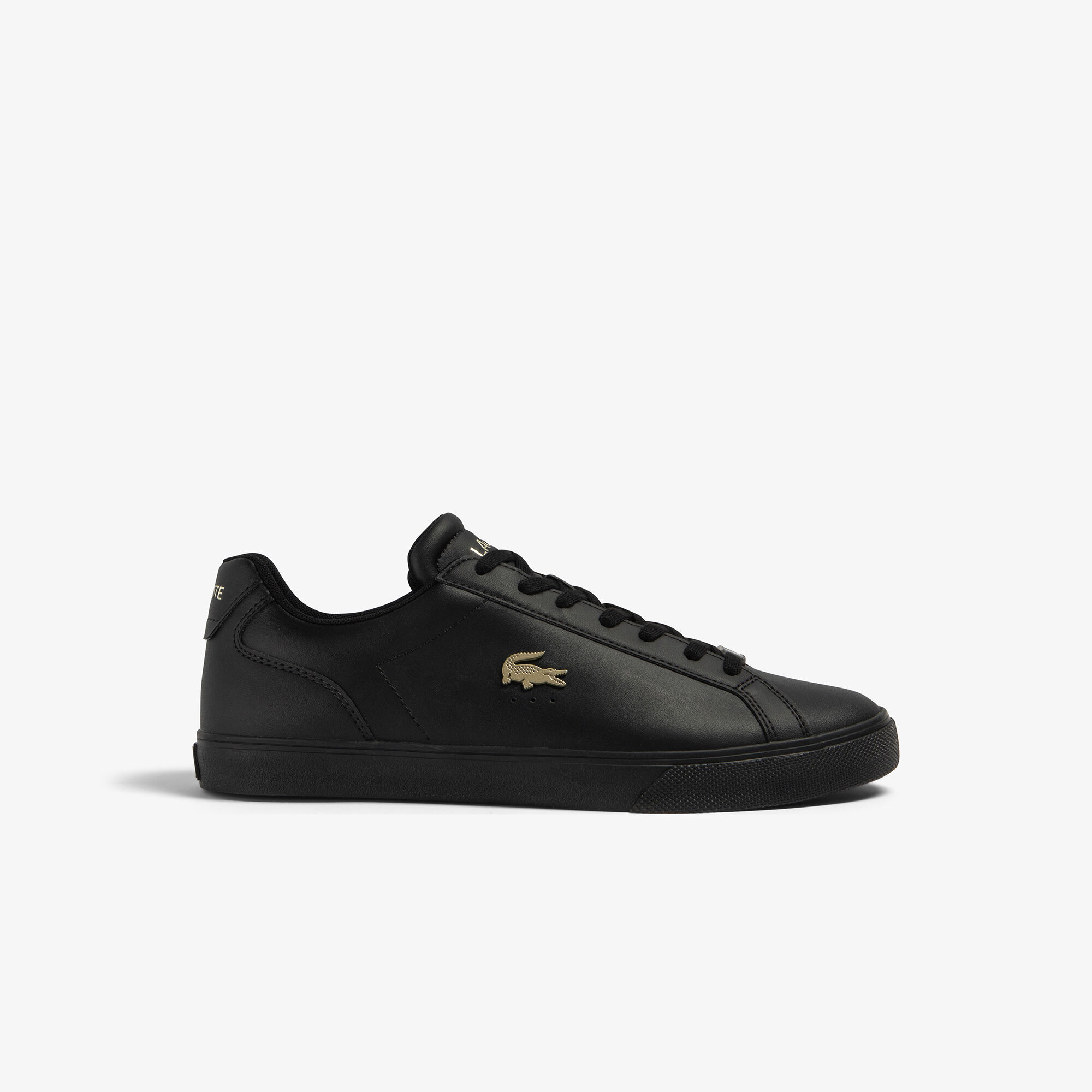 Lacoste black mens trainers clearance