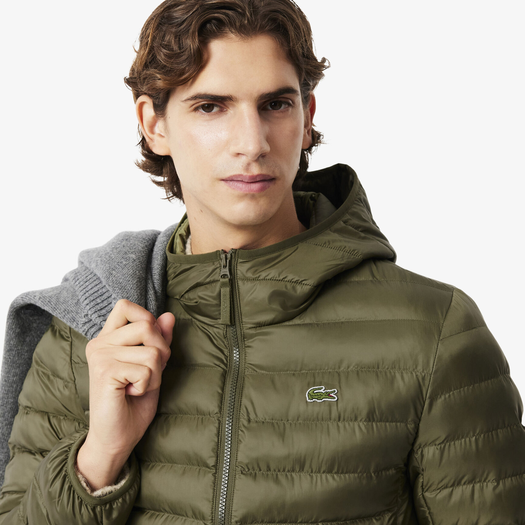 Water-Repellent Quilted Puffed Jacket