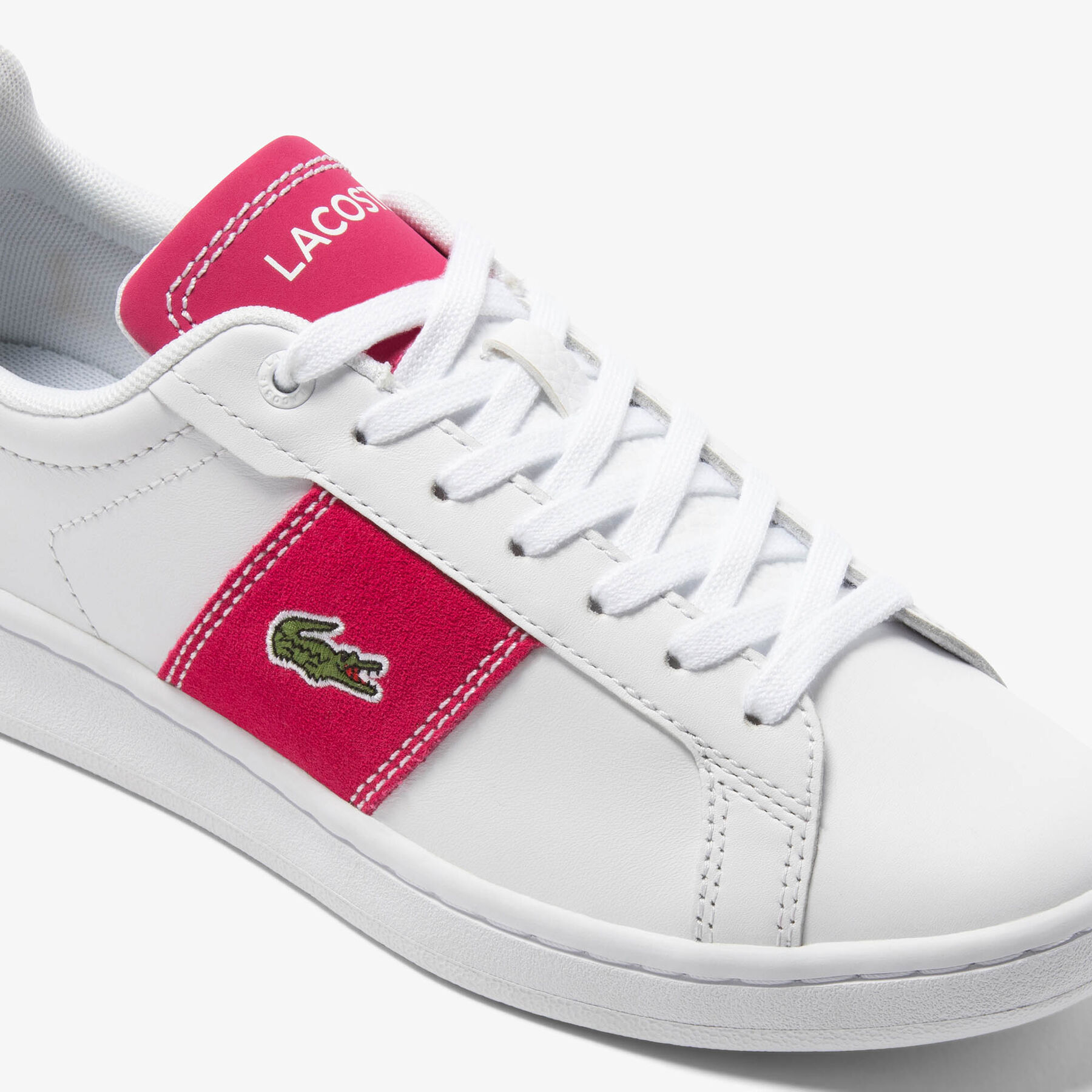 Women's Carnaby Pro CGR Bar Contrast Leather Trainers lacoste women s carnaby pro cgr bar contrast leather trainers