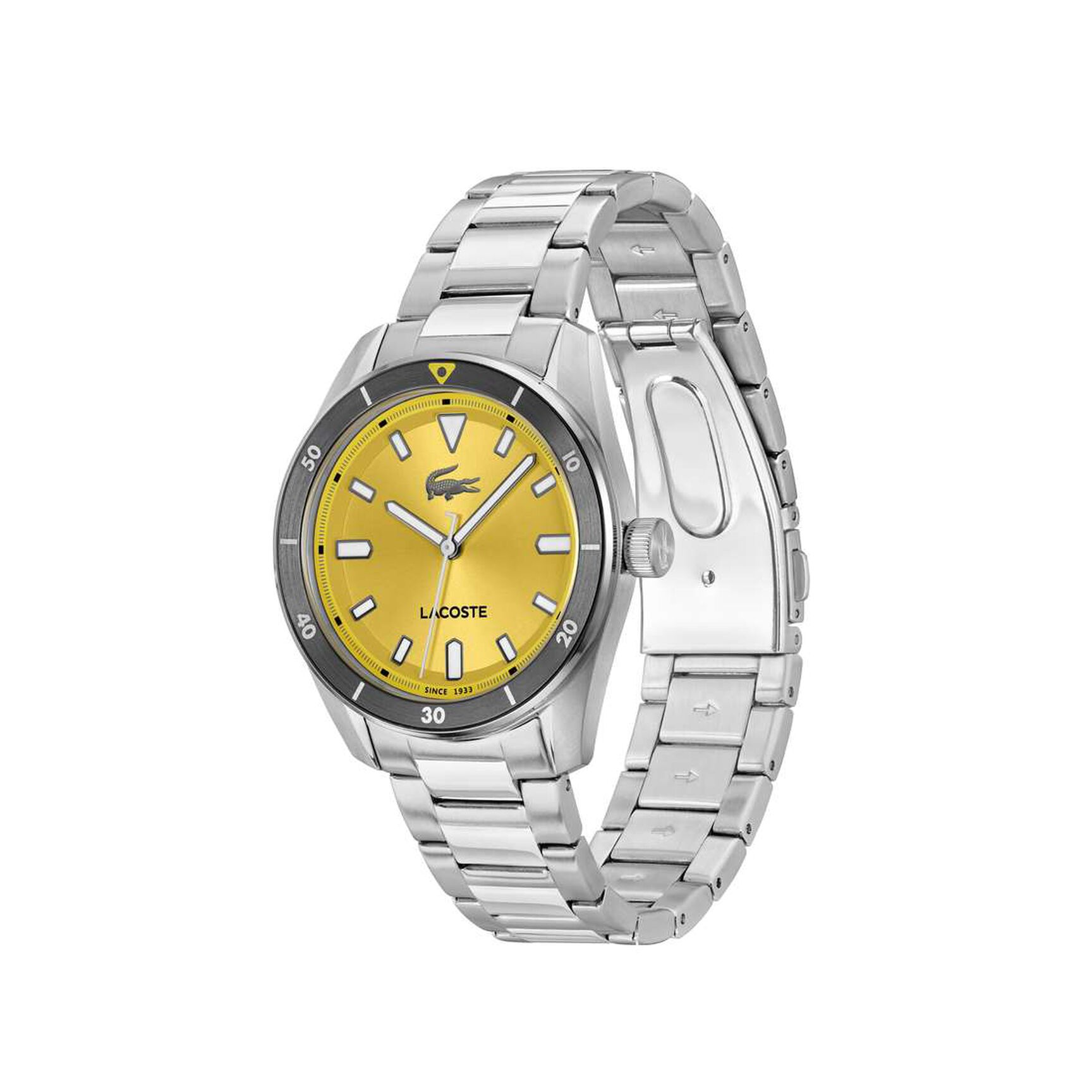 ساعة كوارتز رجالية من الفولاذ المقاوم للصدأ بثلاث عقارب