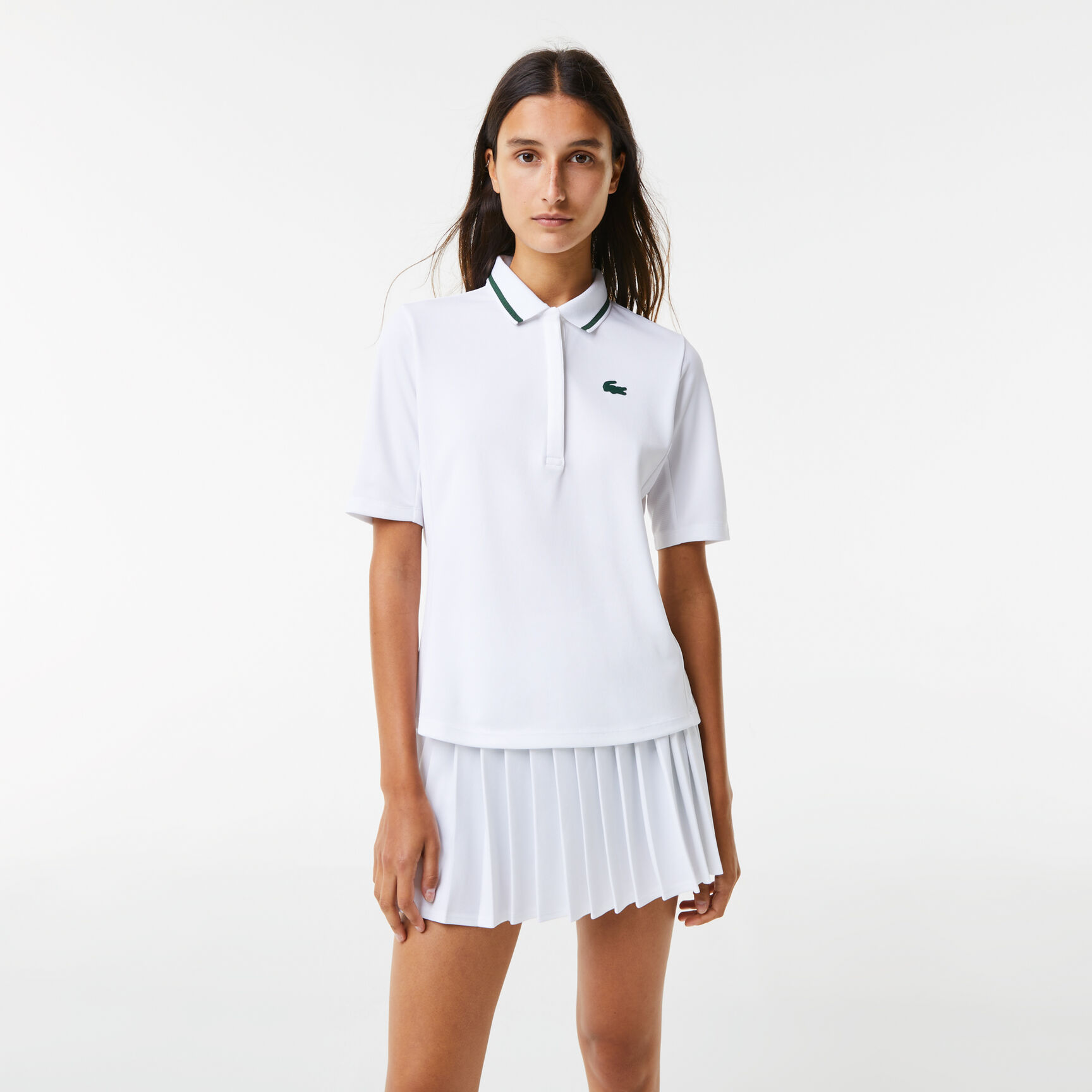 تيشيرت بولو تنس بيكيه ينظم حرارة الجسم للنساء من مجموعة Lacoste SPORT تيشيرت بولو تنس بيكيه ينظم حرارة الجسم للنساء من مجموعة Lacoste SPORT