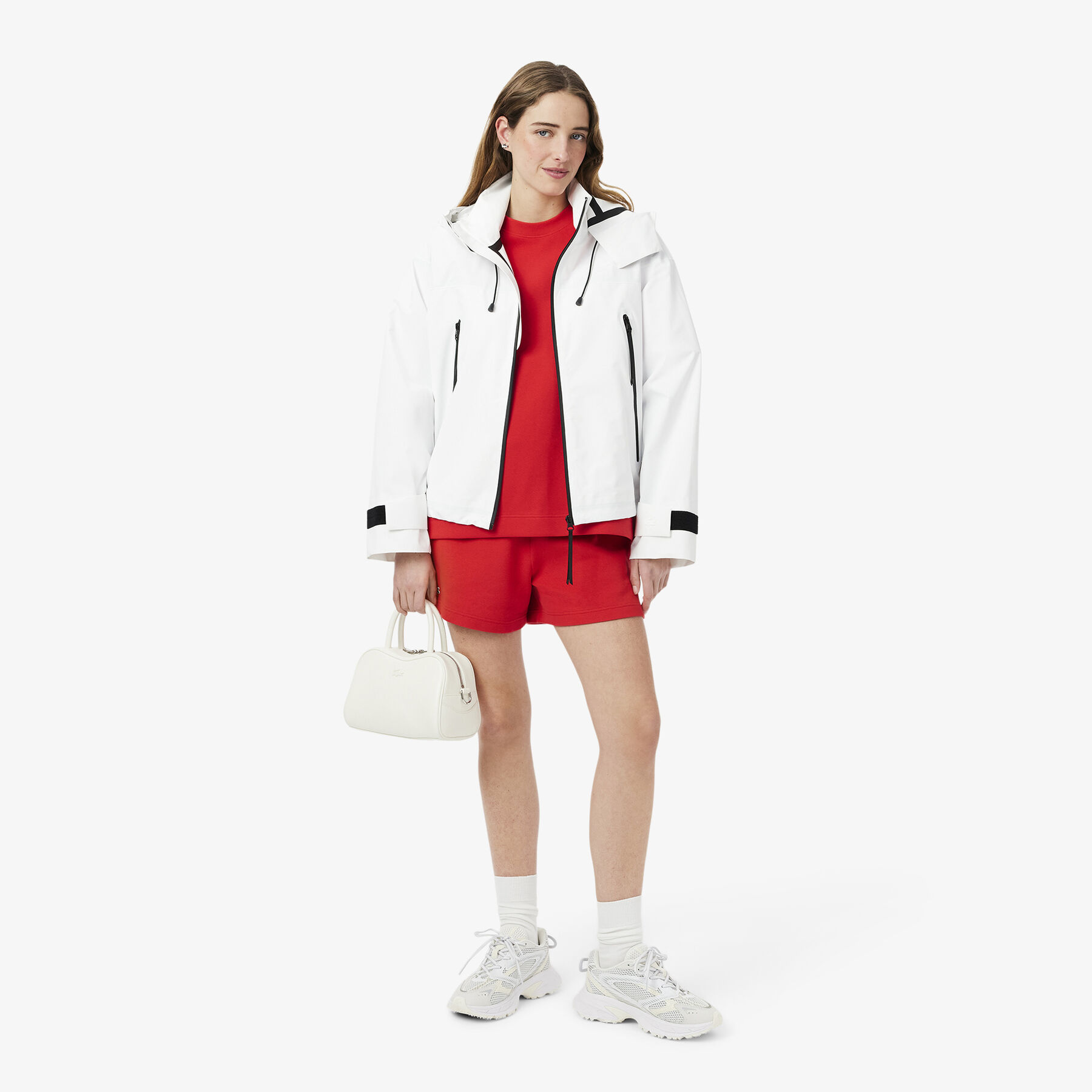 lacoste oversized double face pique t shirt