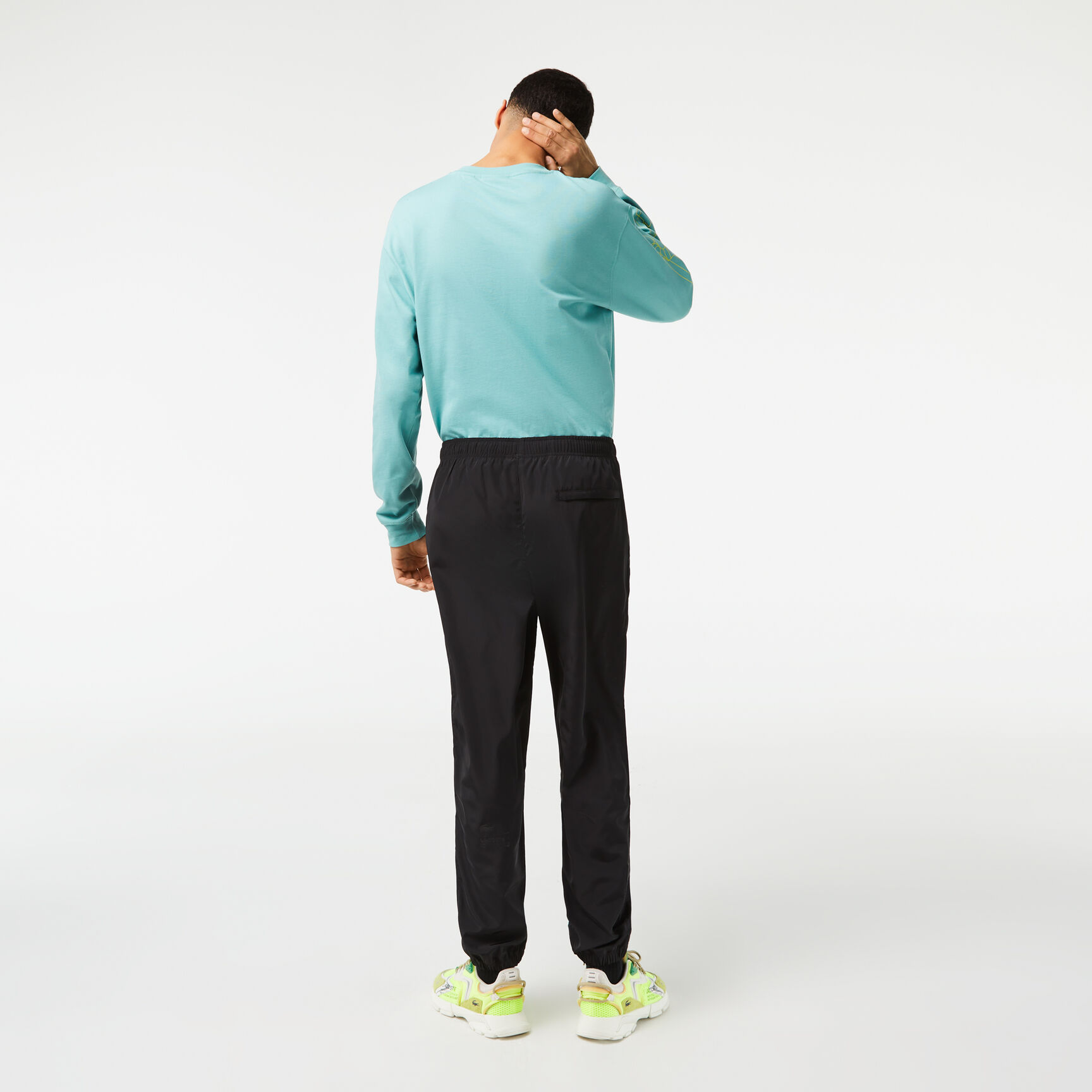 Men's Lacoste Track Pants with GPS Coordinates