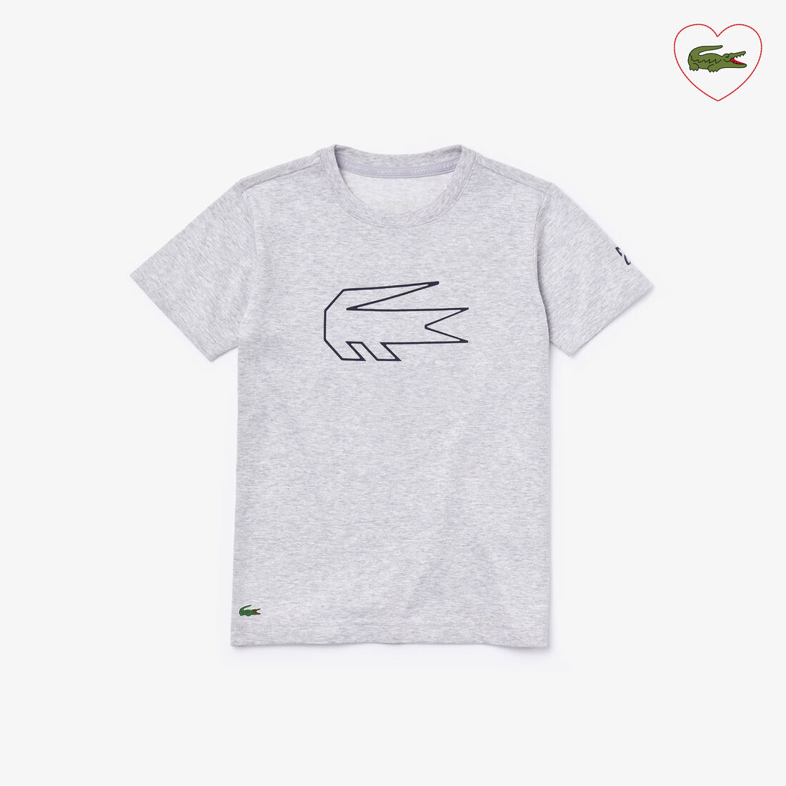قميص تي شيرت للصبية بطبعة التمساح من مجموعة Lacoste SPORT x Novak Djokovic