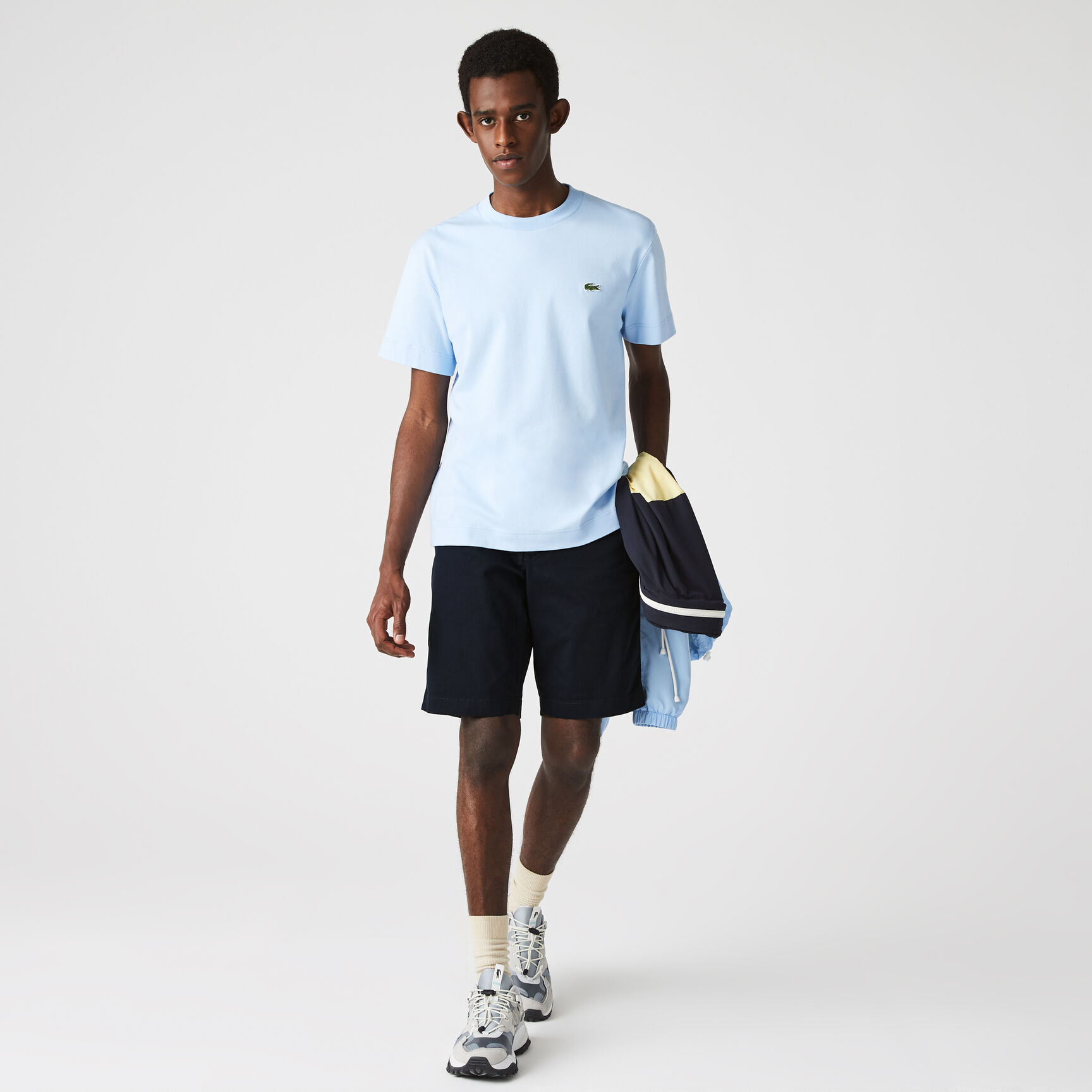 شورت بيرمودا من الجبردين المرن بقصة ضيقة للرجال