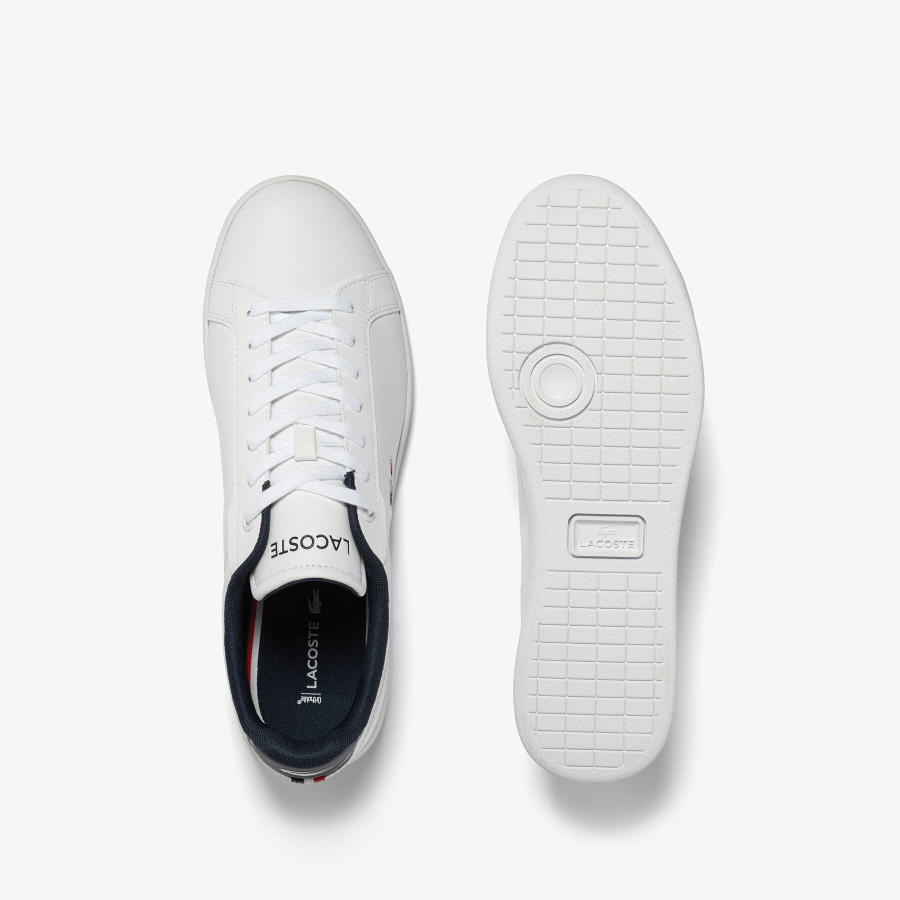 Men's Lacoste Carnaby Pro Leather Tricolour Trainers men s lacoste carnaby pro leather tricolour trainers