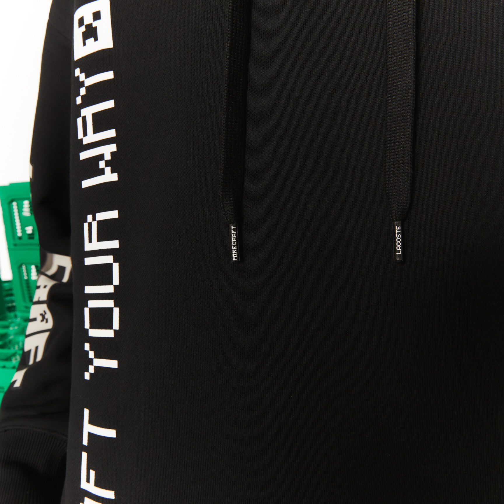 Men's Lacoste L!VE x Minecraft Loose Fit Fleece Hoodie Men's Lacoste L!VE x Minecraft Loose Fit Fleece Hoodie