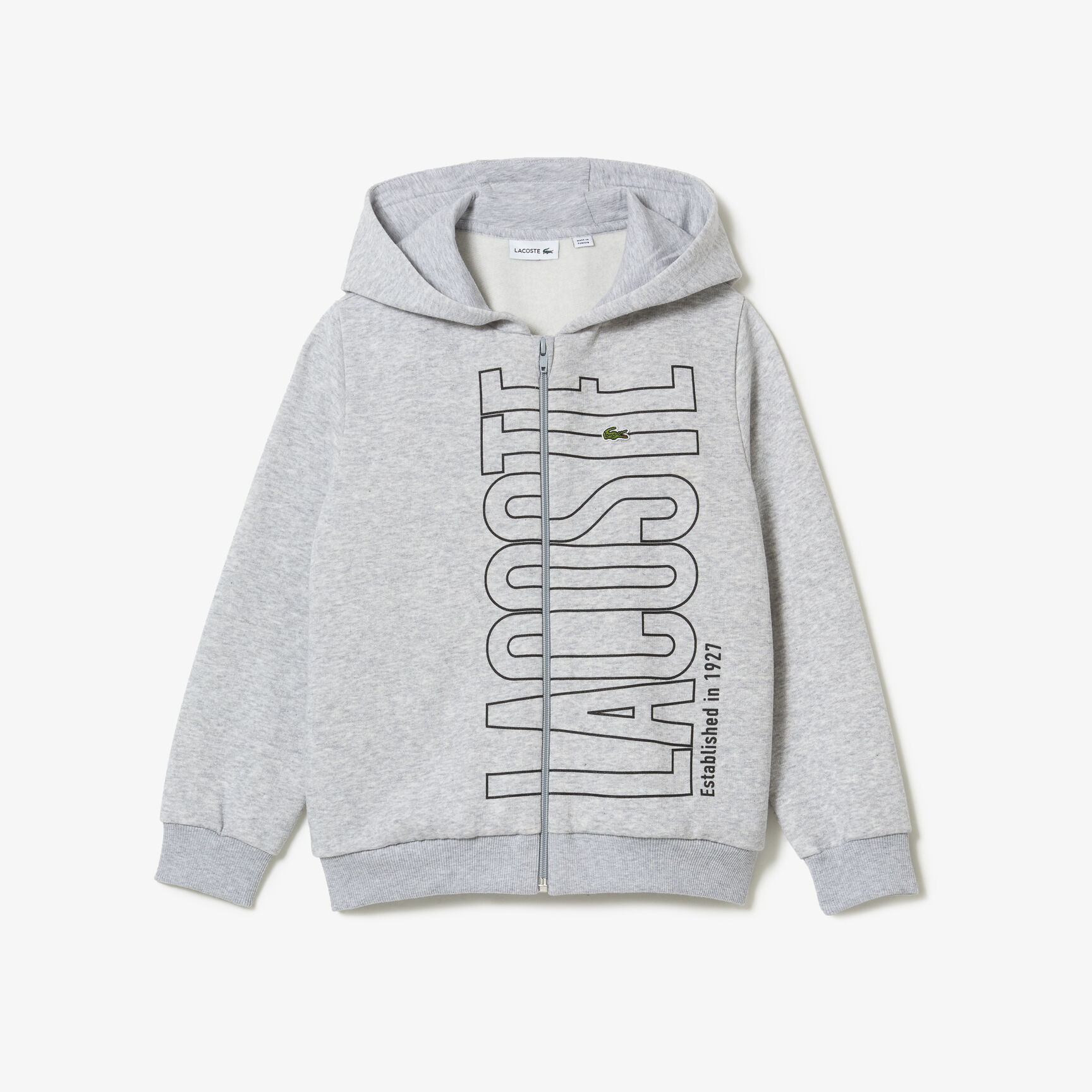 سويت شيرت لاكوست بغطاء رأس بسحّاب وشعار الماركة للأولاد سويت شيرت لاكوست بغطاء رأس بسحّاب وشعار الماركة للأولاد