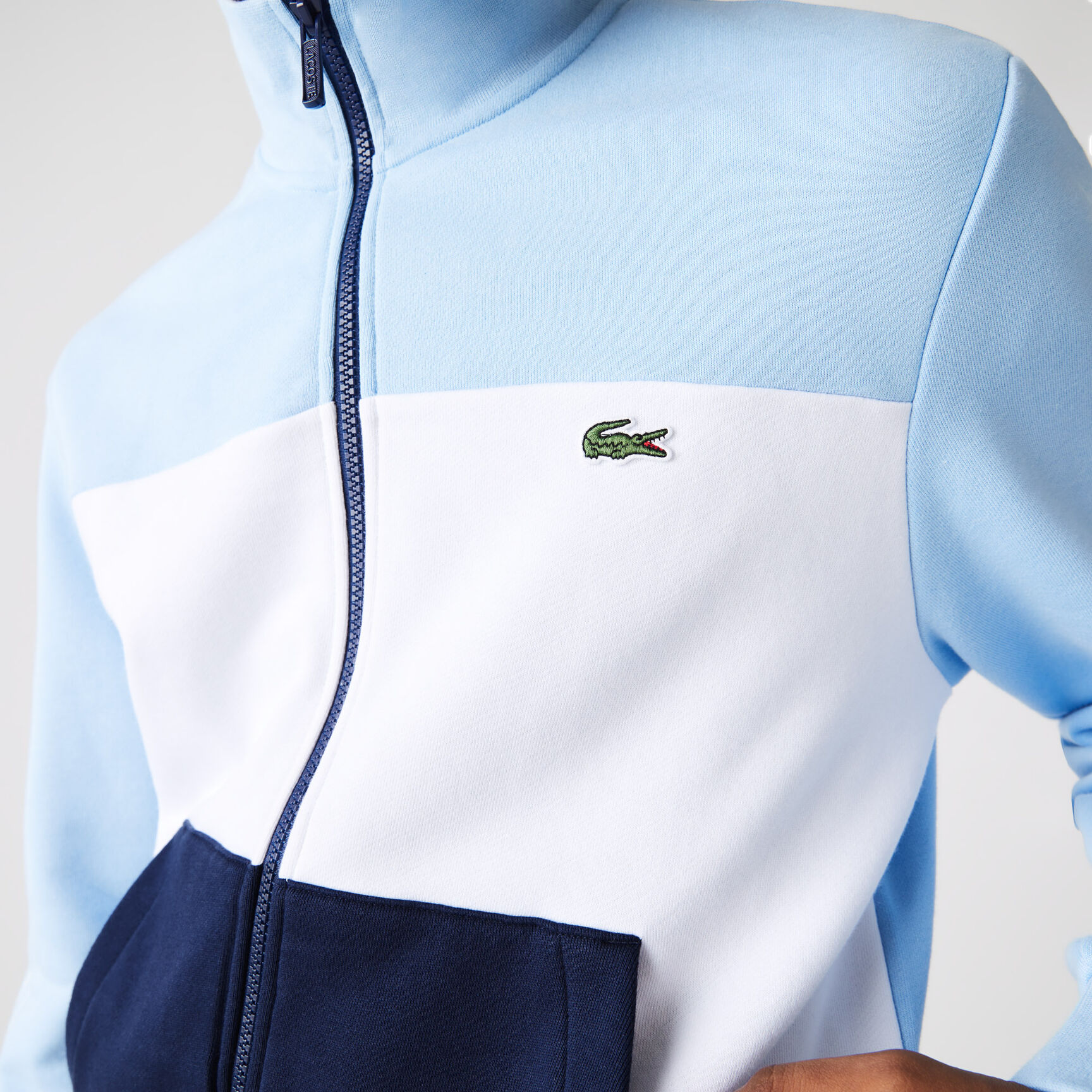 Men's Printed Colorblock Fleece Tracksuit