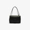 lacoste women s croco turn crocodile clasp large leather shoulder bag
