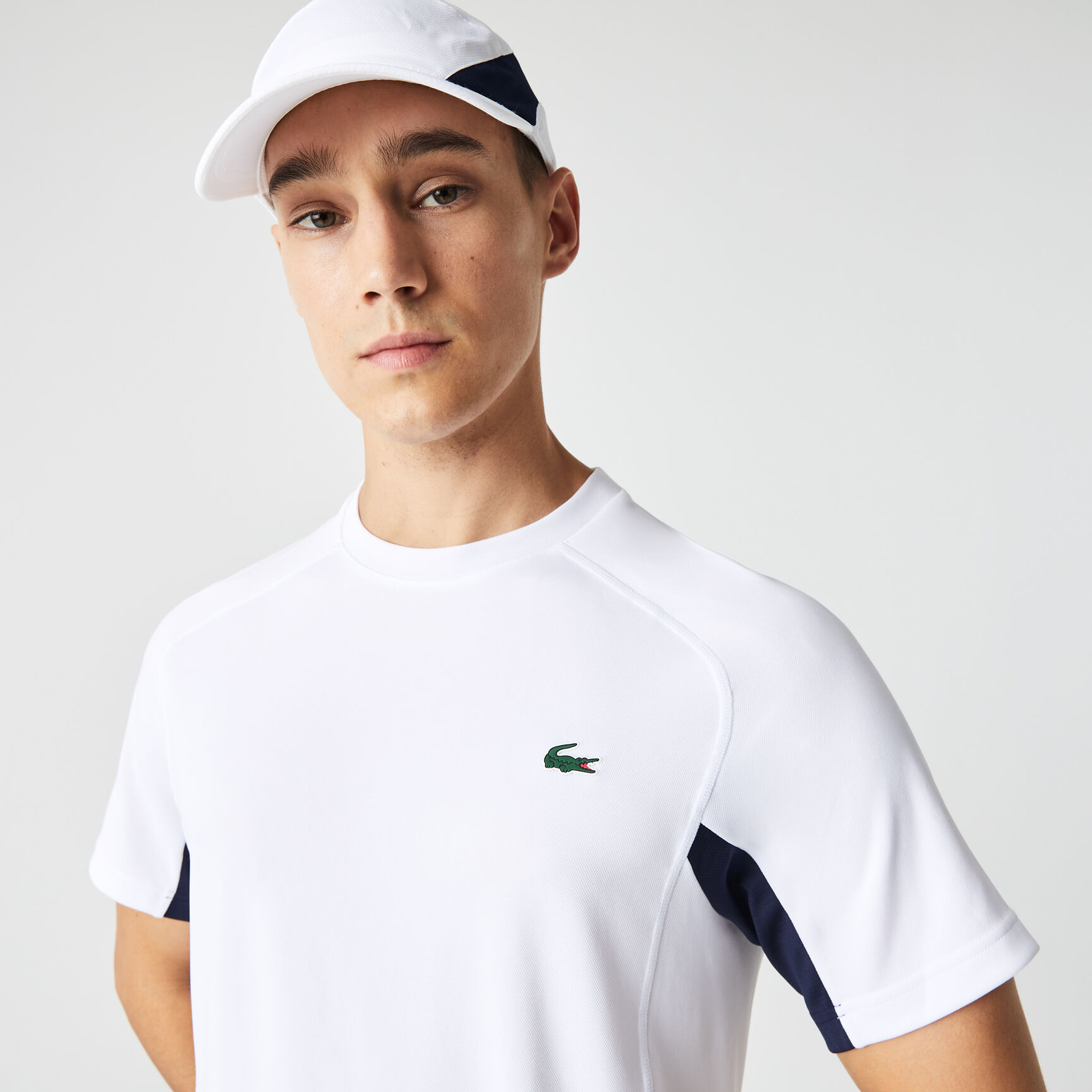 Men's Lacoste SPORT Color-Block Ultra-Dry Piqué Tennis T-Shirt