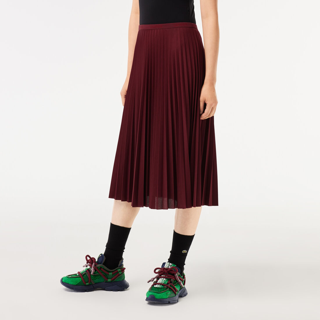 Elastic Waist Fluid Pleated Skirt Elastic Waist Fluid Pleated Skirt