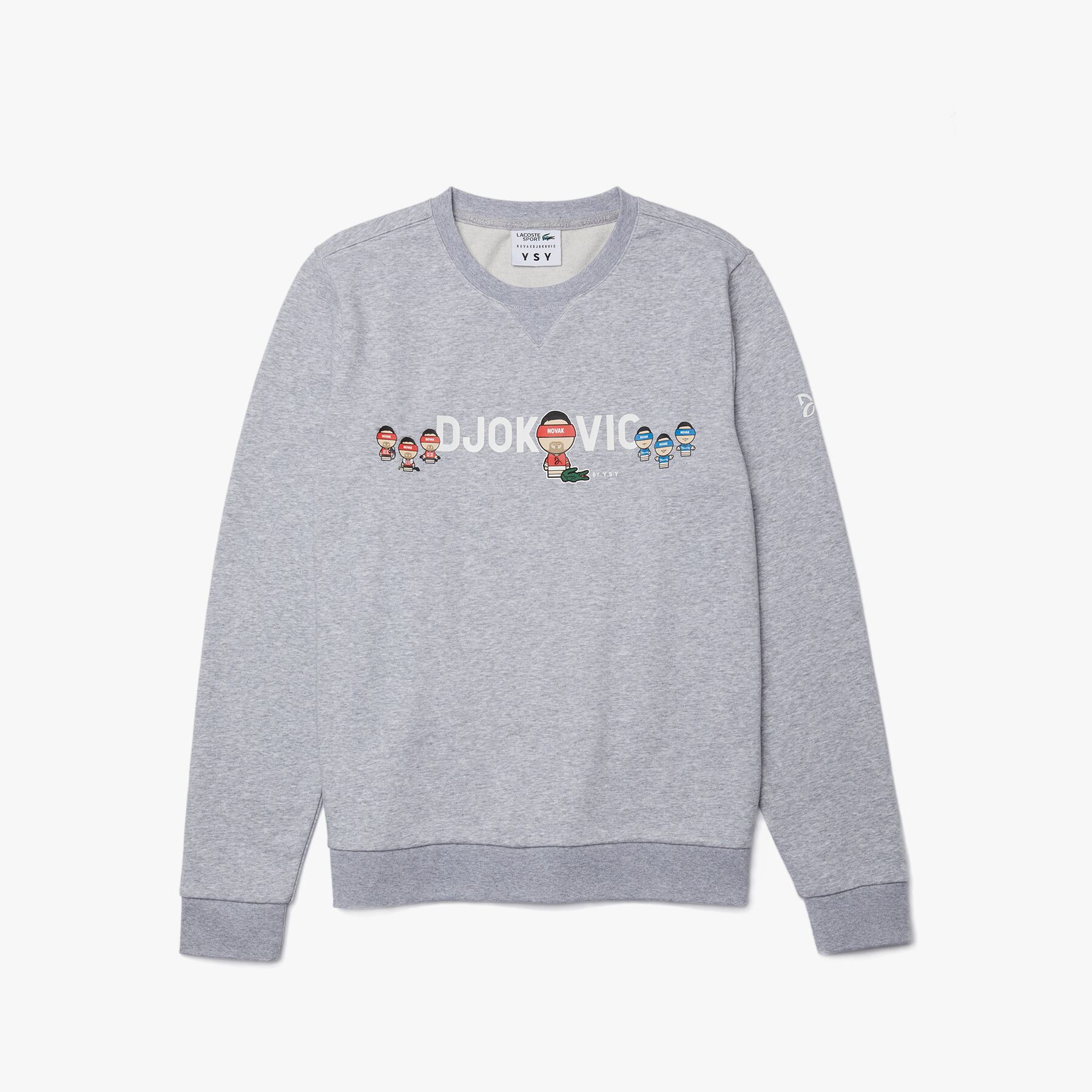 men s lacoste sport collab youssef sy in fleece sweatshirt