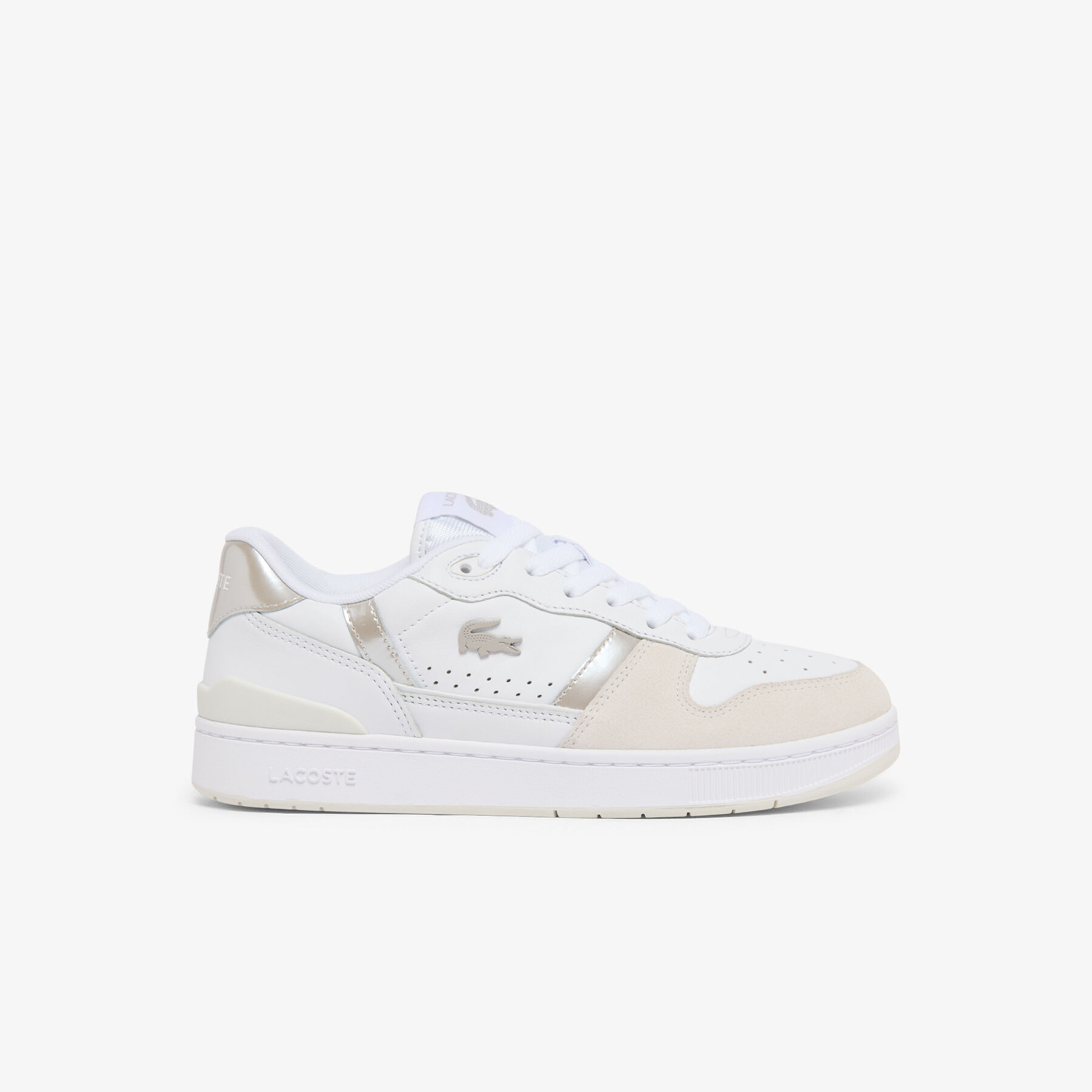 Women's T-Clip Set Leather Sneakers lacoste women s t clip set leather sneakers