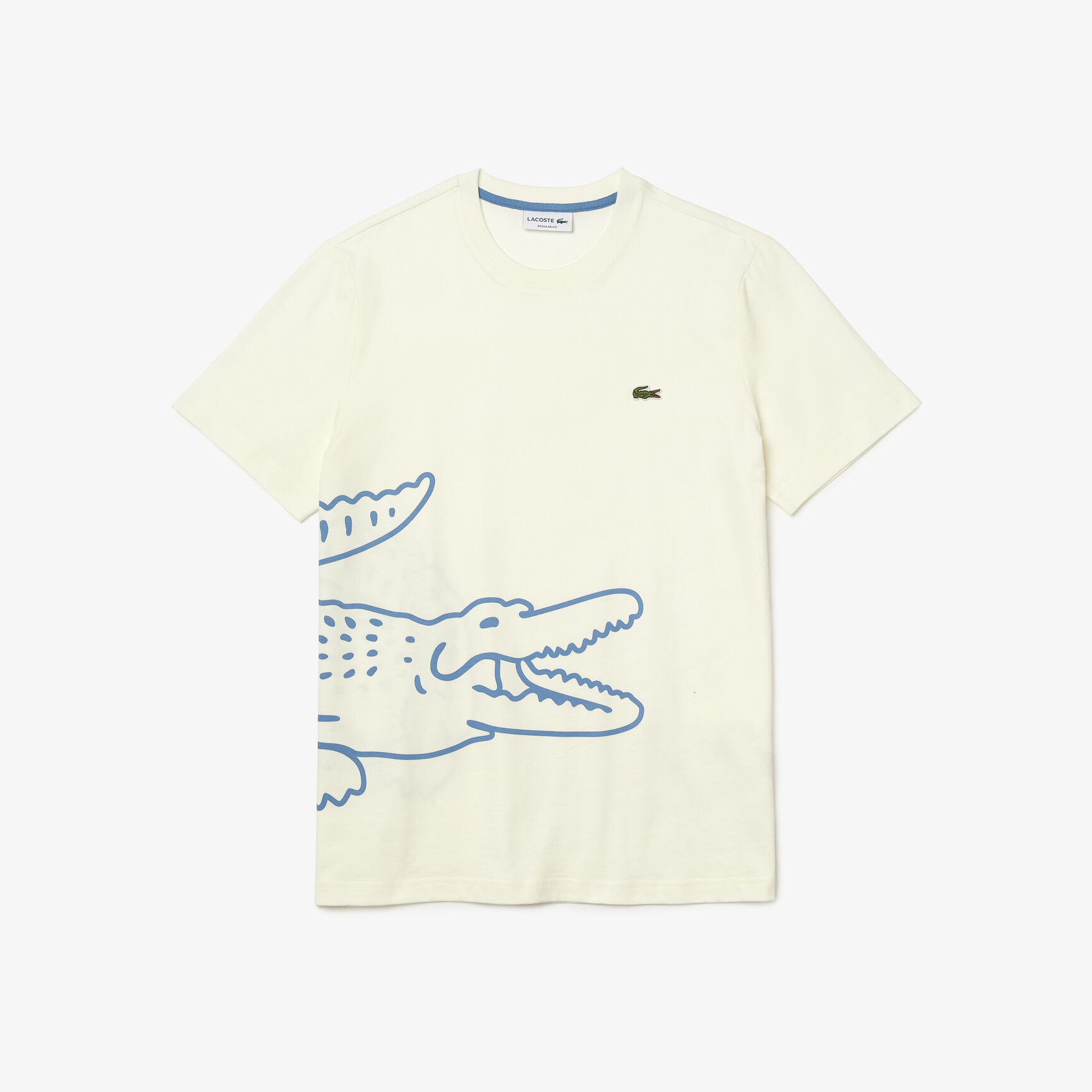 Men&rsquo;s Crew Neck Crocodile Print Organic Cotton T-shirt