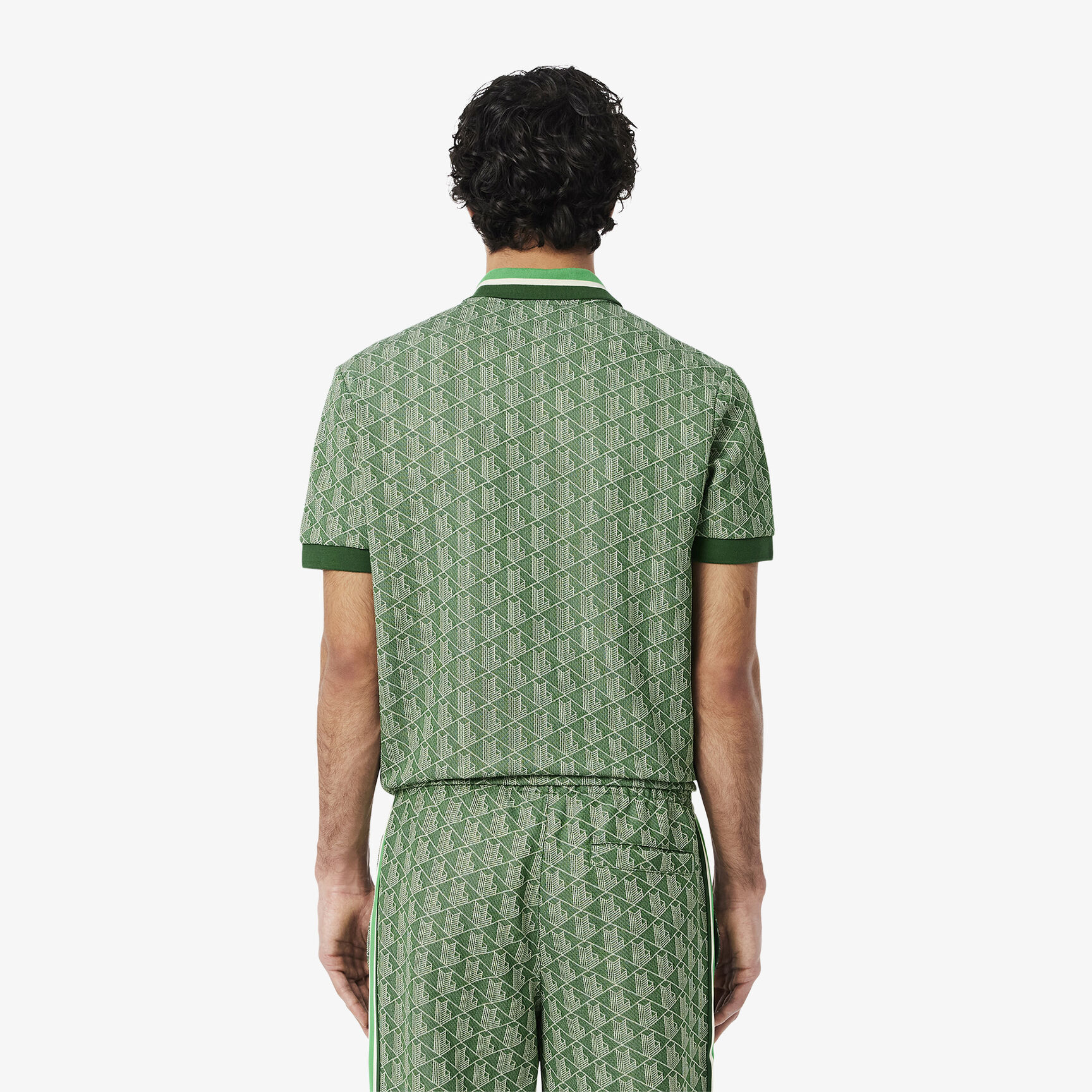 Classic Fit Monogram Jacquard Polo Shirt Classic Fit Monogram Jacquard Polo Shirt