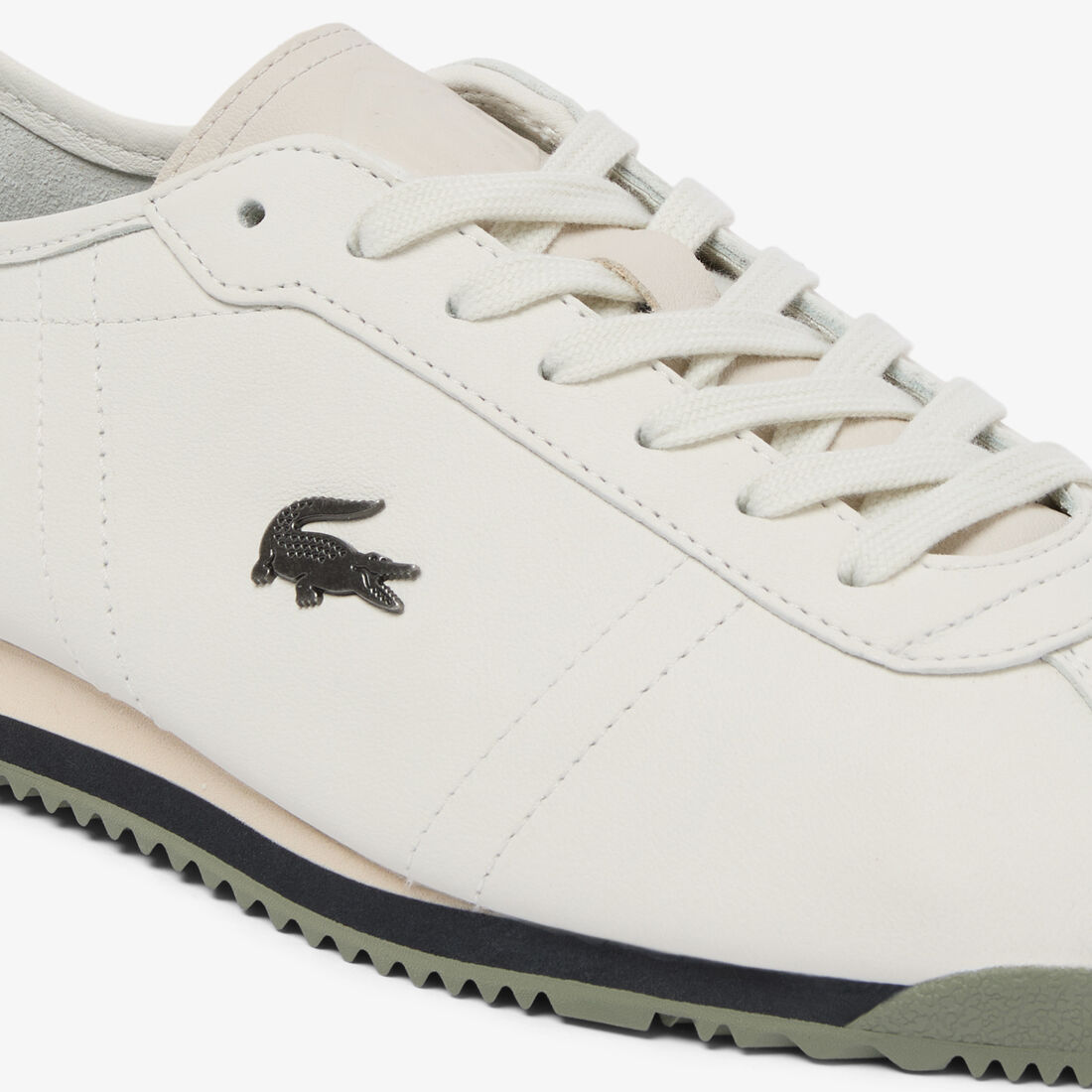 Men's Club-Low Leather Sneakers لاكوست men s club low leather sneakers