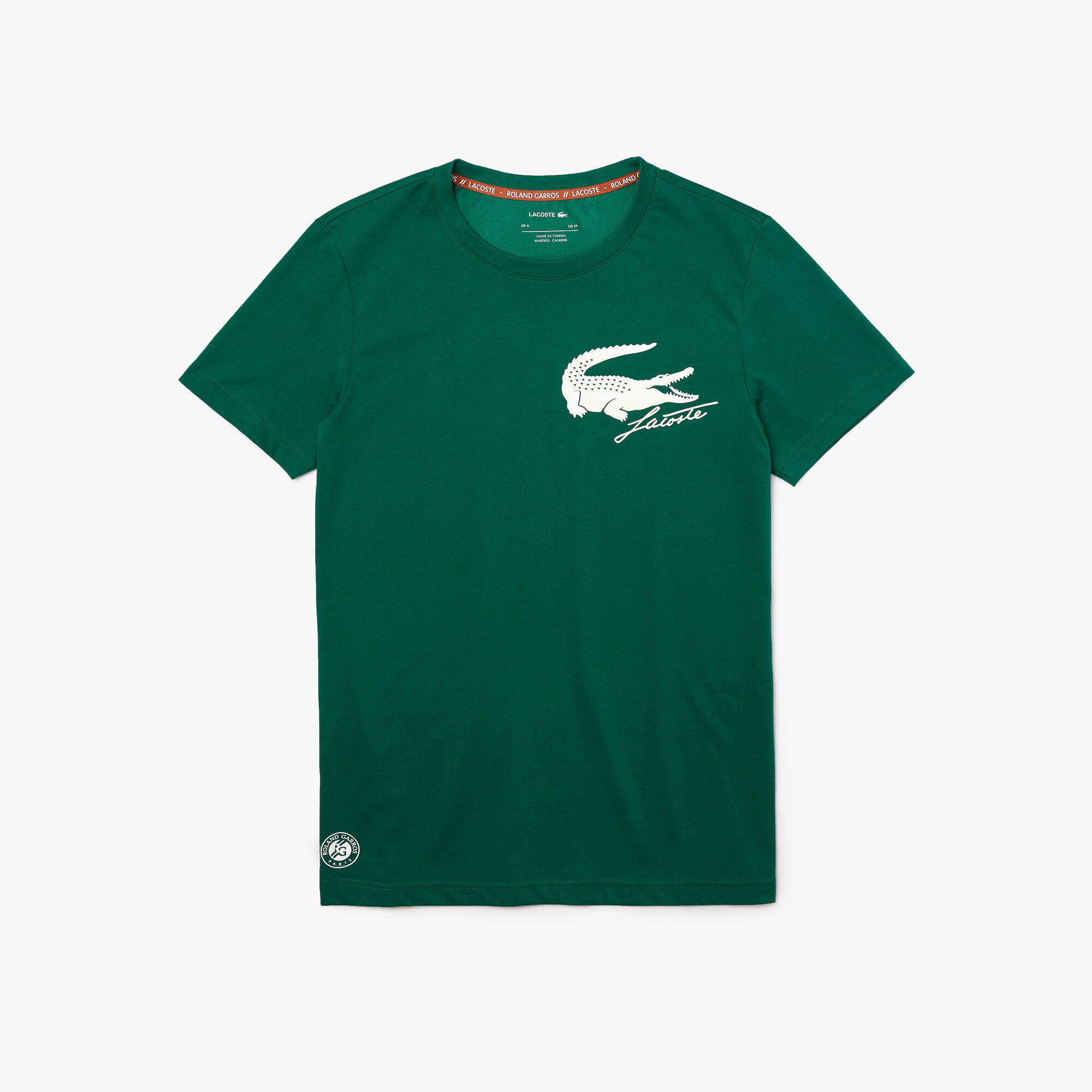 Buy Men s Lacoste SPORT French Open Edition Crocodile Print T shirt Lacoste SA