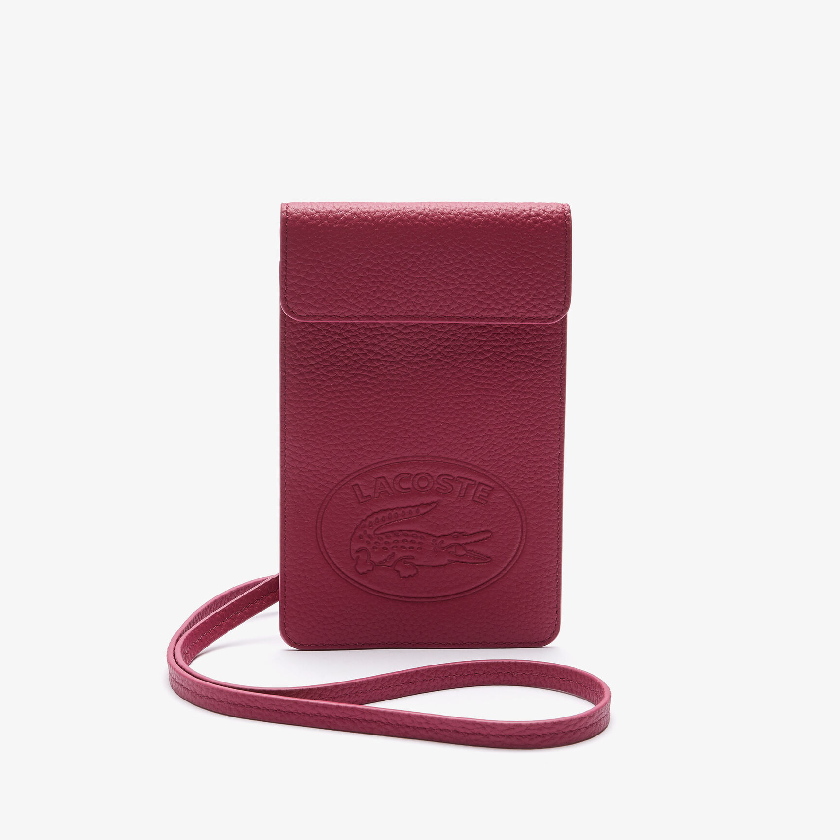 Women's Croco Crew Flap Grained Leather Smartphone Pouch Women's Croco Crew Flap Grained Leather Smartphone Pouch