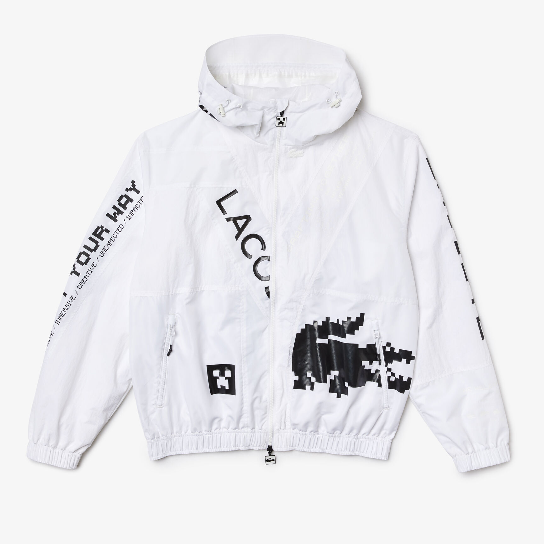 Unisex Lacoste L!VE x Minecraft Zippered Jacket Unisex Lacoste L!VE x Minecraft Zippered Jacket