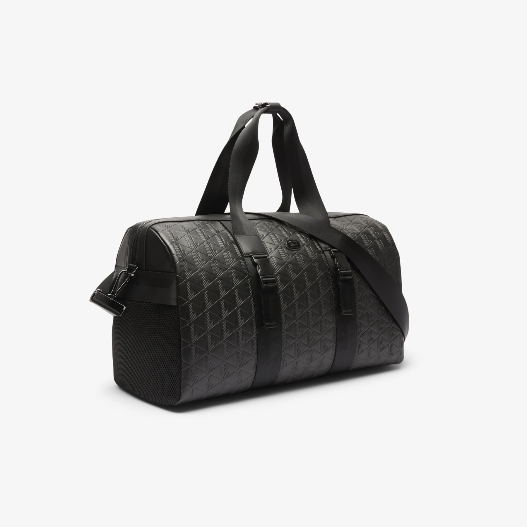 Large Monogram Leather Weekend Bag lacoste large monogram leather weekend bag