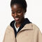 lacoste mid length water repellent oversized parka