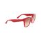 lacoste women s rectangle acetate croco skin sunglasses