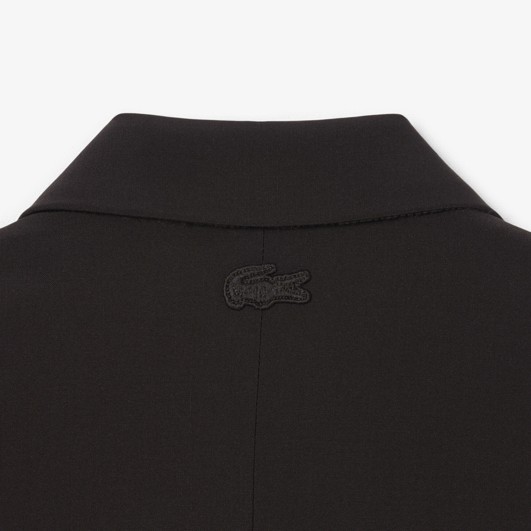 Embroidered Logo Slim Fit Wool Blazer