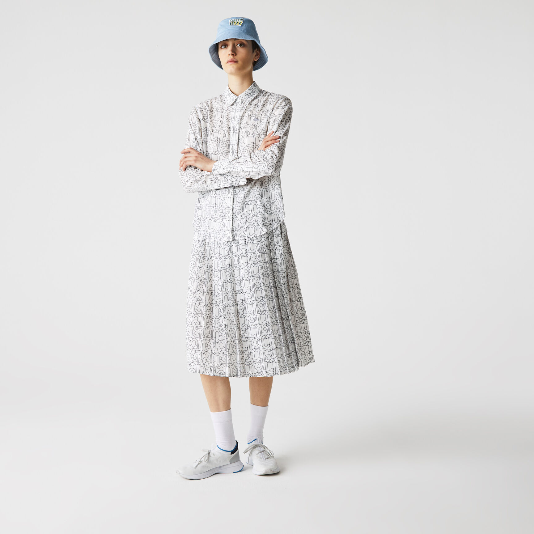 Women&rsquo;s Lacoste Print Relaxed Fit Flowy Shirt