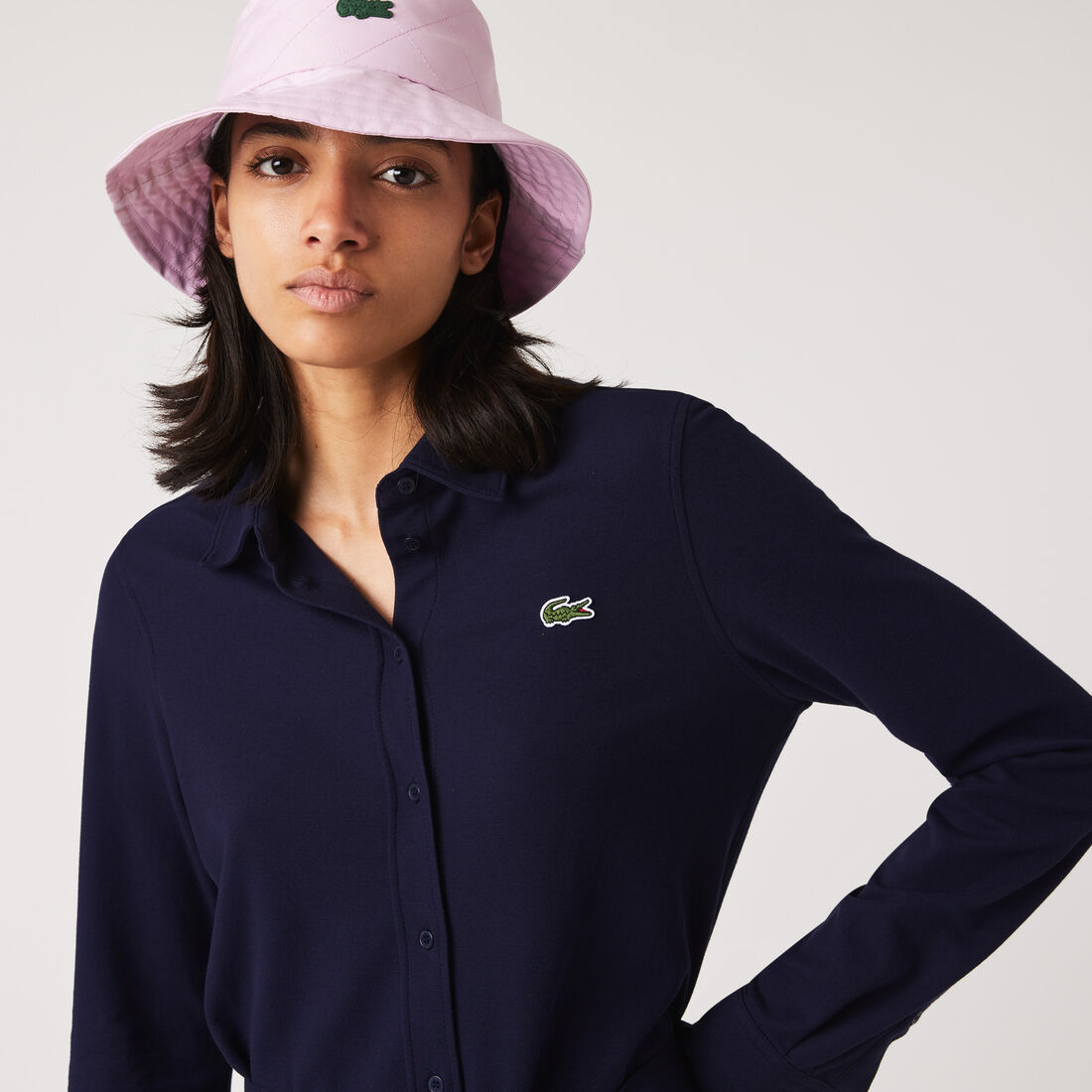 Women's Lacoste Adjustable Cotton Pique Polo Dress Women's Lacoste Adjustable Cotton Pique Polo Dress