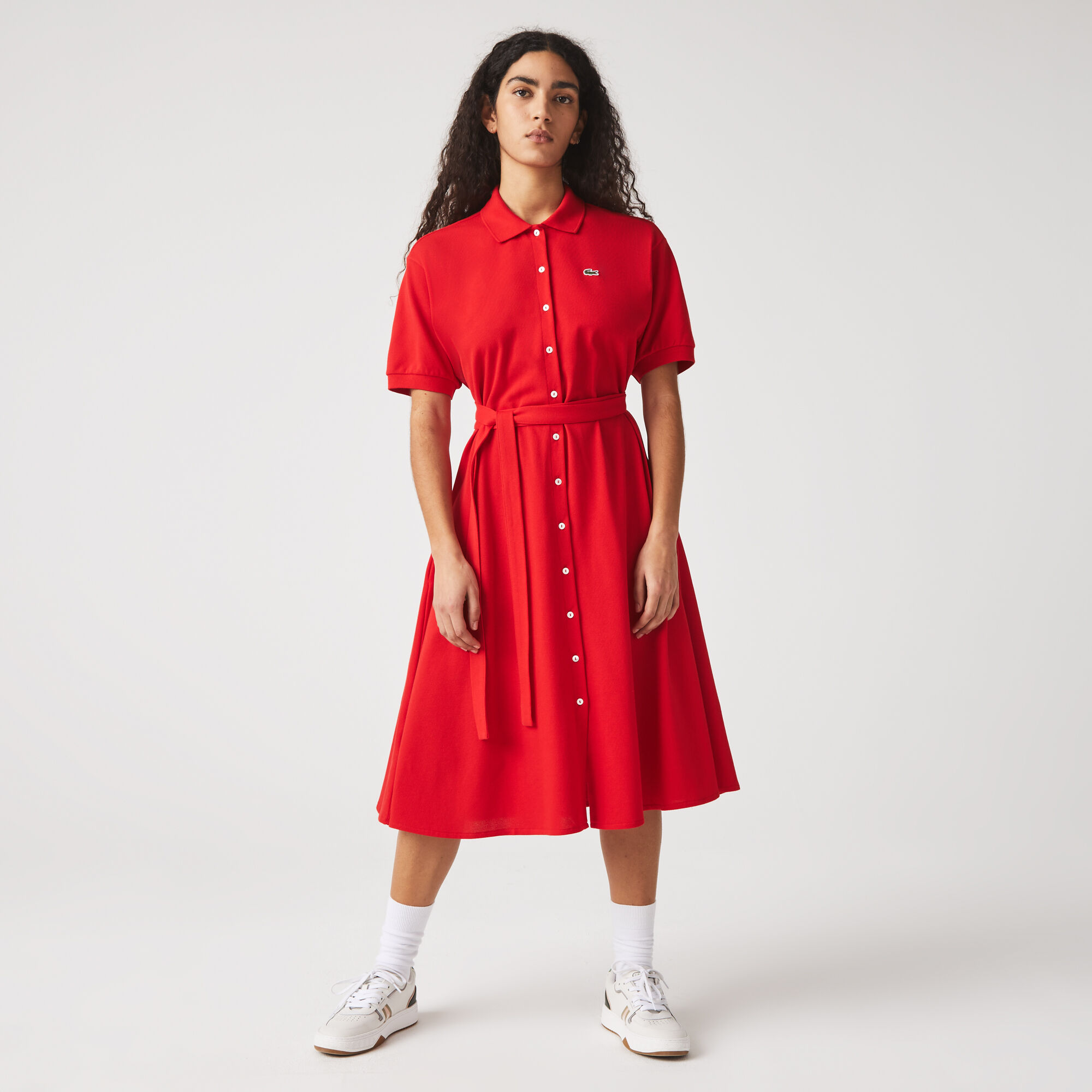 Lacoste dress red sales