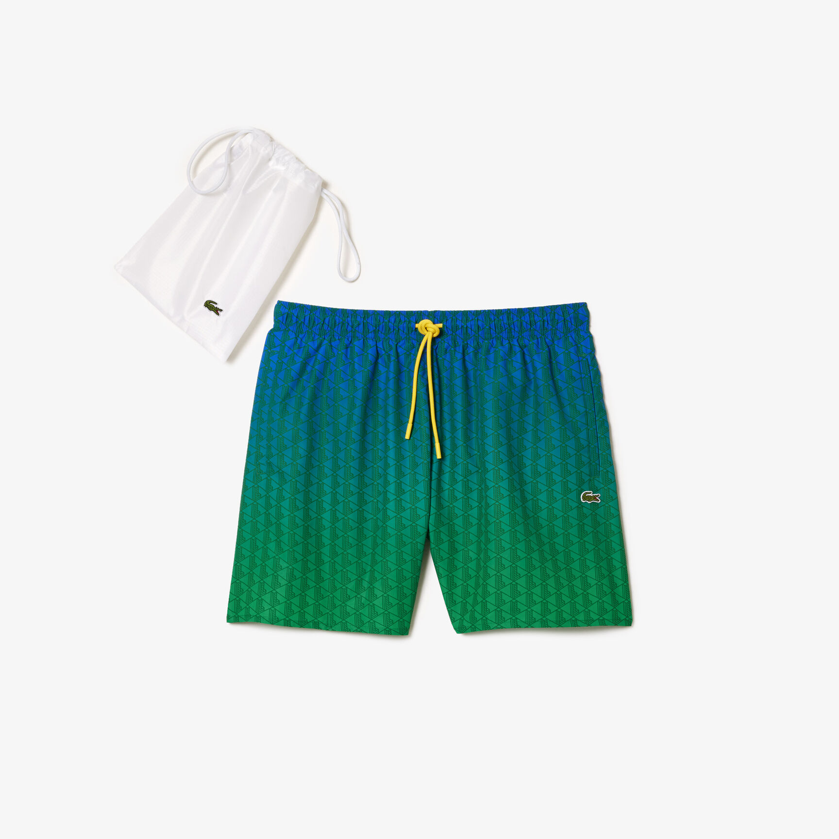 Ombr&eacute; Effect Monogram Swim Trunks