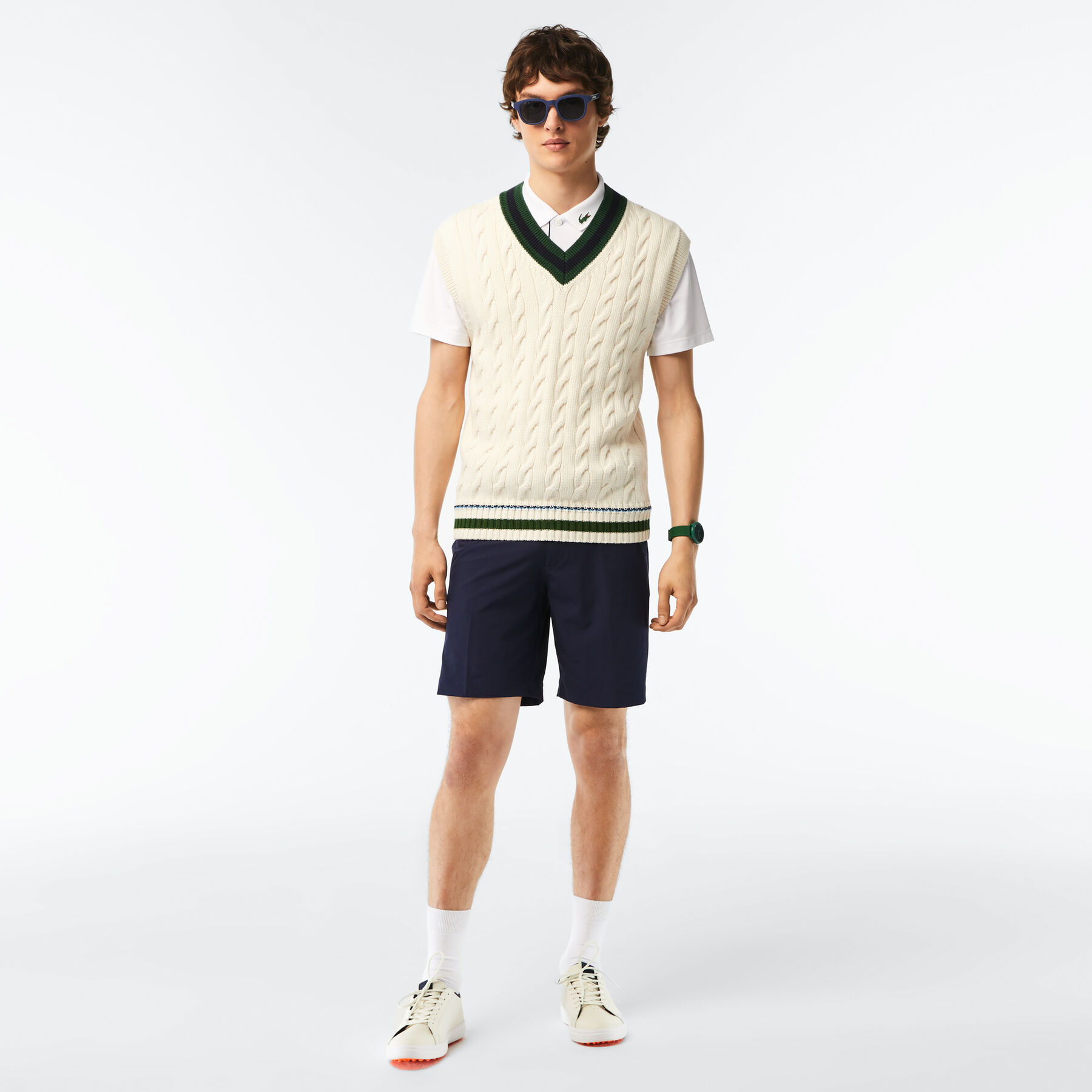 شورت برمودا غولف نسيج مطاطي خفيف للرجال مجموعة Lacoste SPORT لاكوست شورت برمودا غولف نسيج مطاطي خفيف للرجال مجموعة lacoste sport